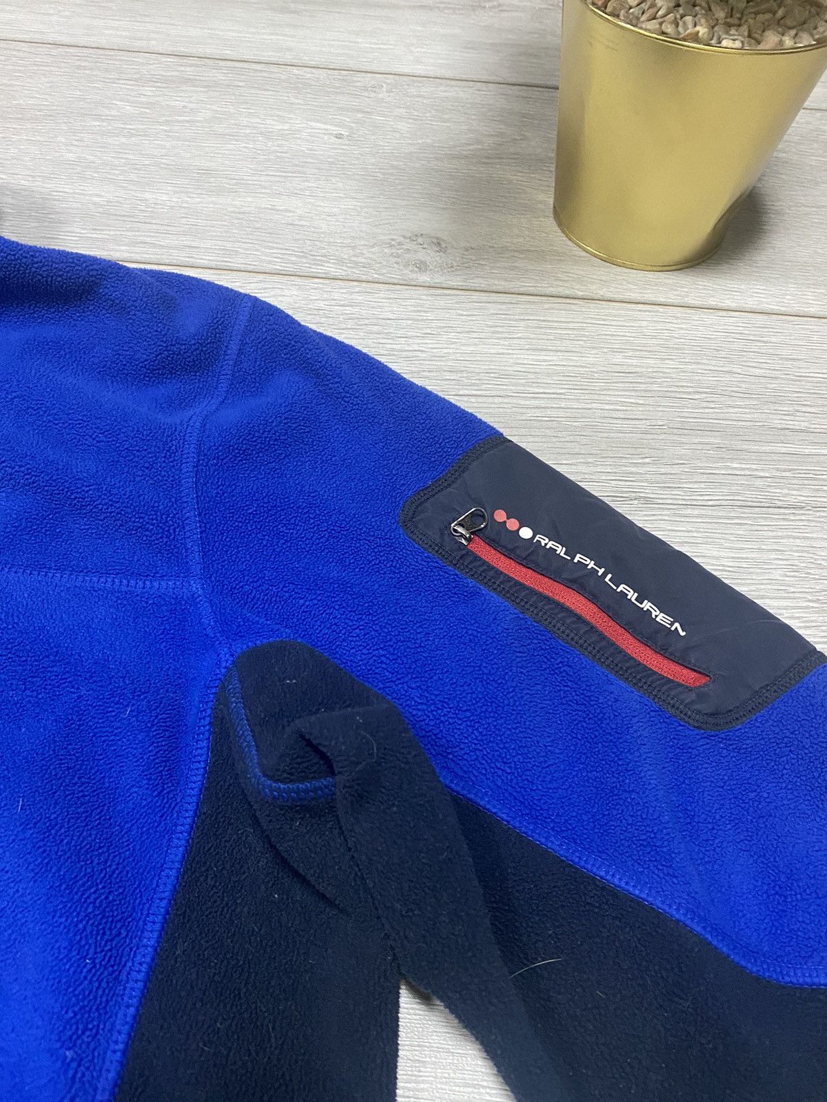Vintage POLO RLX Ralph USA 🇺🇸 flag Lauren vintage fleece 1/4 Size US L / EU 52-54 / 3 - 4 Thumbnail