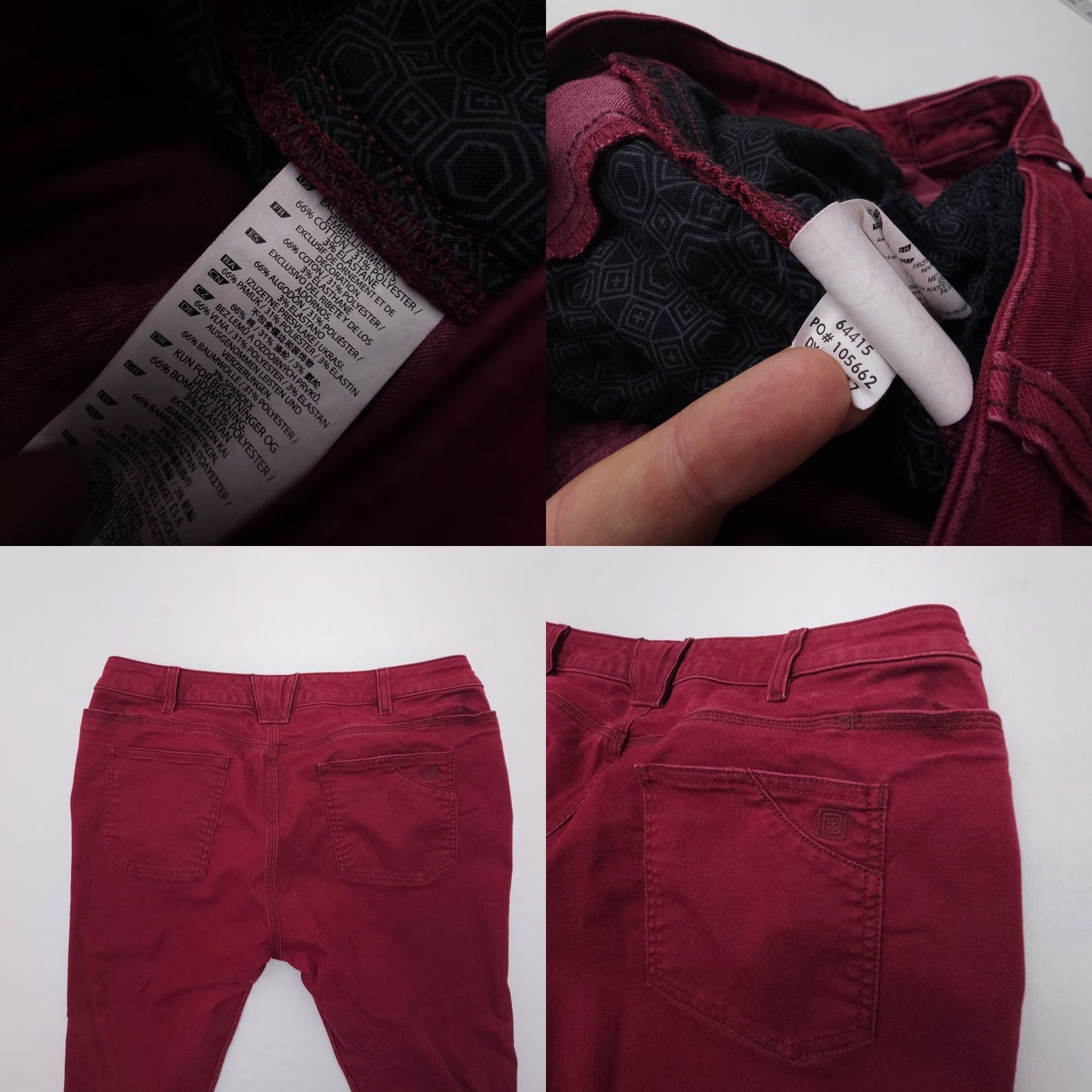 Vintage 5.11 Tactical Defender Flex Pants Women Slim Chino 16 Red 29" Inseam Casual Workwear Womens Size 38" / US 16 / IT 52 - 8 Thumbnail