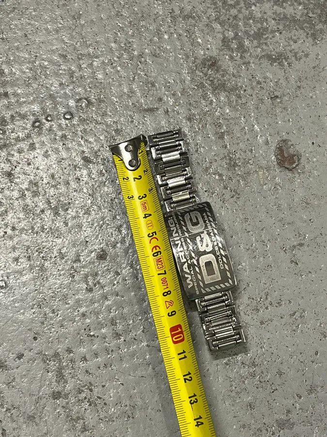 Dolce & Gabbana 2000s Dolce & Gabbana Warning Stainless Steel Bracelet Size ONE SIZE - 8 Thumbnail