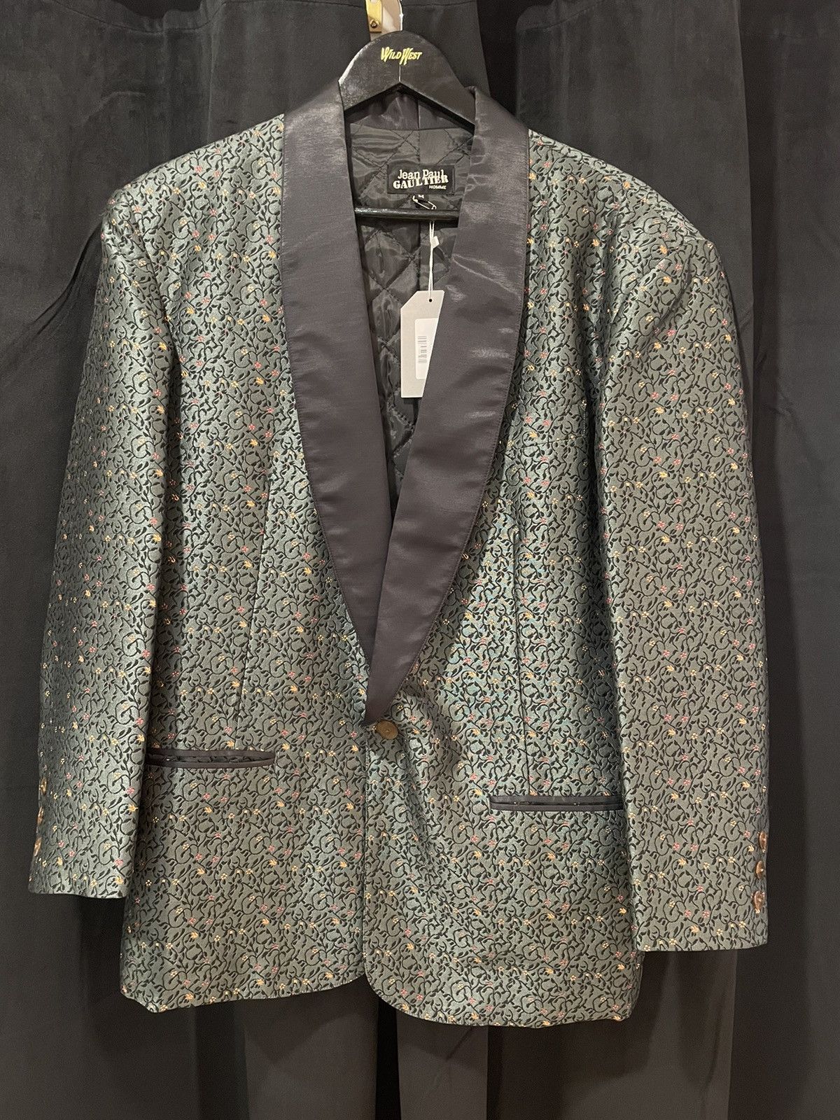 Jean Paul Gaultier 1980s Jacquard Floral Blazer Size US L / EU 52-54 / 3 - 1 Thumbnail
