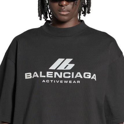 Balenciaga o1w1db10226 Activewear T-Shirt Medium Fit in Black Size US M / EU 48-50 / 2 - 3 Thumbnail