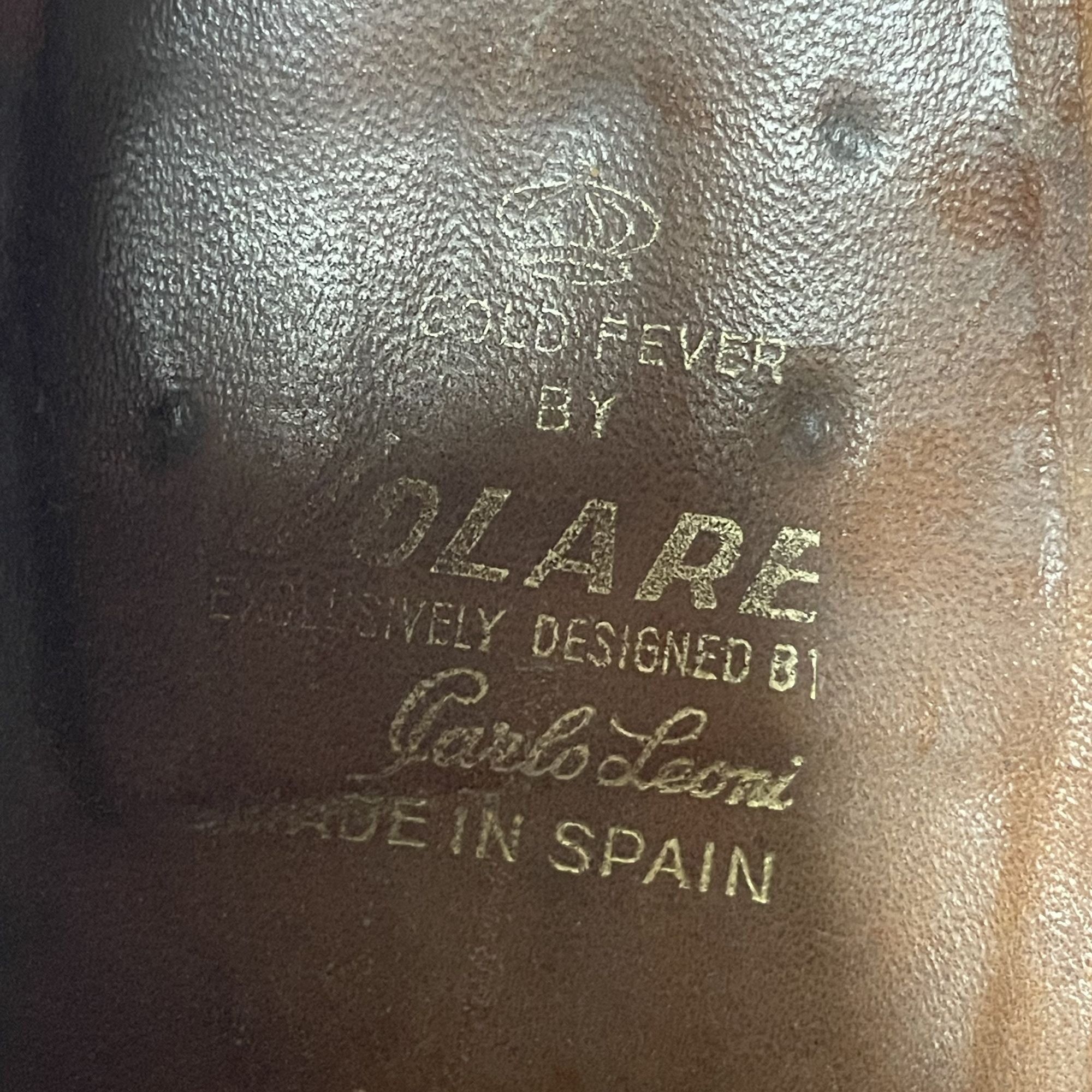 Other Vtg Volare Carlo Leoni Cognac Leather MoD LoGo Swanky Shoes Size US 10 / EU 43 - 8 Thumbnail