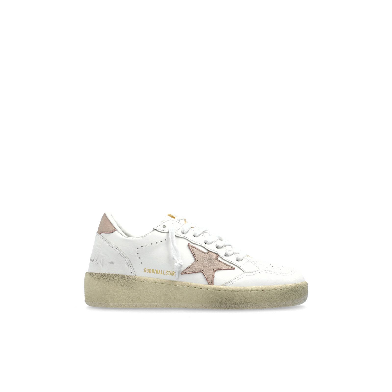 GOLDEN GOOSE Ball Star 2 White/Pink Sneakers New & Authentic