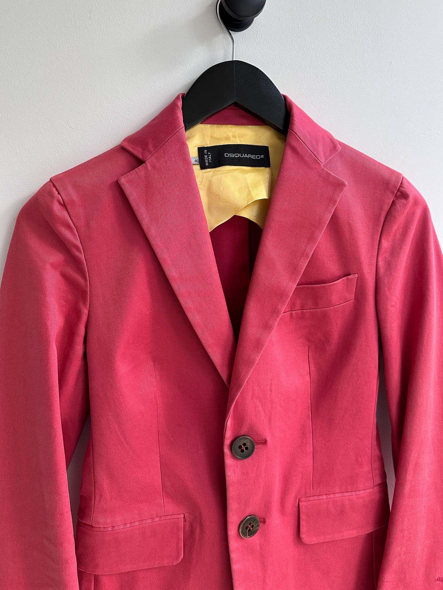 Dsquared2 Dsquared2 Pink Blazer Jacket Size S / US 4 / IT 40 - 2 Thumbnail