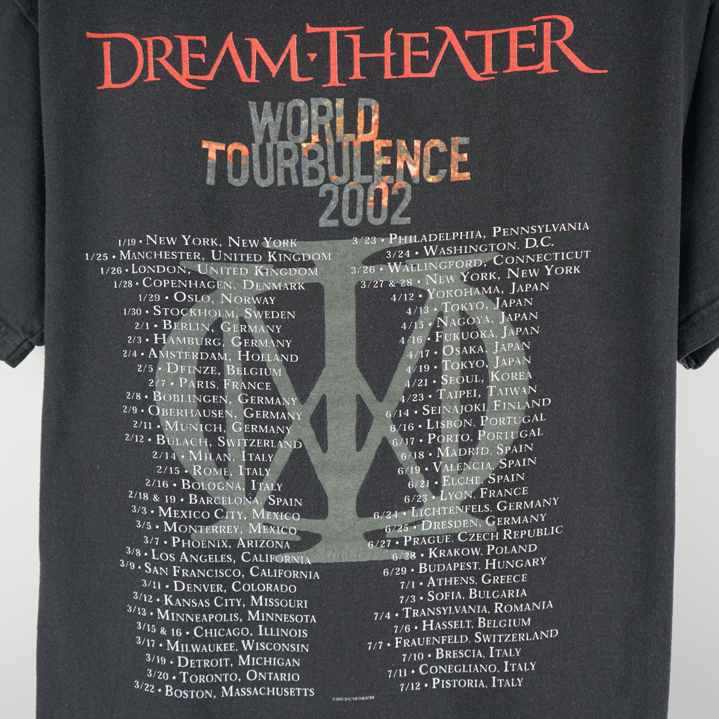 Band Tees × Vintage Vintage 2002 Dream Theater World Tour T-Shirt Size US L / EU 52-54 / 3 - 5 Thumbnail