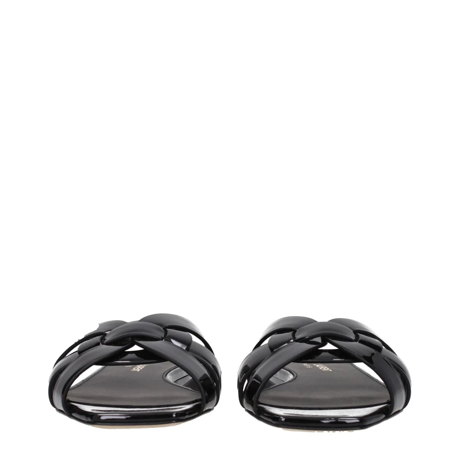 Saint Laurent Paris ob1o1e1224 Leather Slippers in Black Size US 7 / IT 37 - 3 Thumbnail