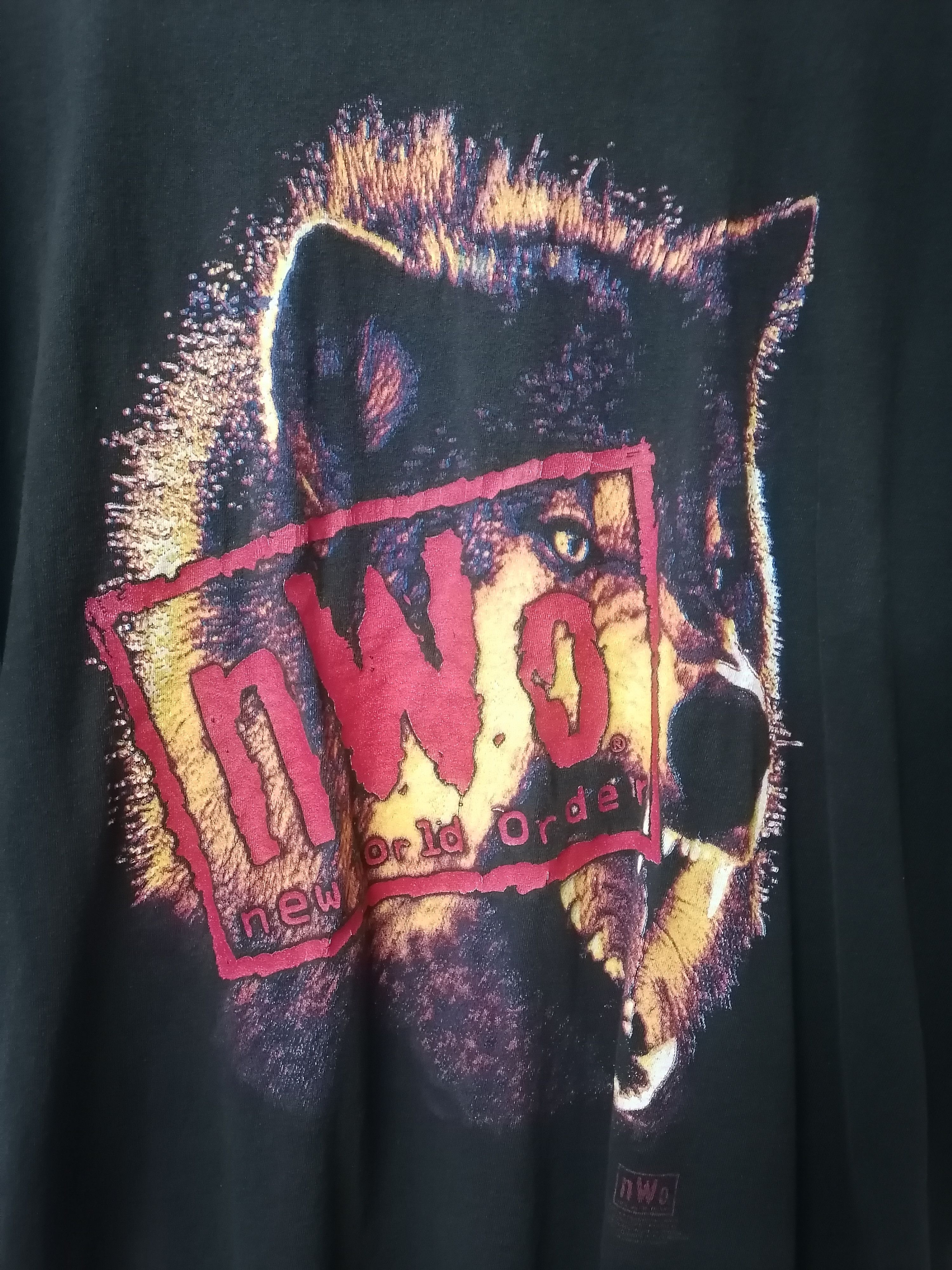 Vintage 90s NWO New World Order Wolfpack Tee Size US L / EU 52-54 / 3 - 2 Thumbnail