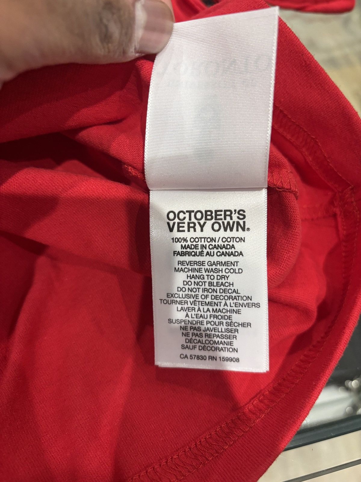 October's Very Own OVO U Of T Crest T-shirt Red Size: L Size US L / EU 52-54 / 3 - 10 Thumbnail