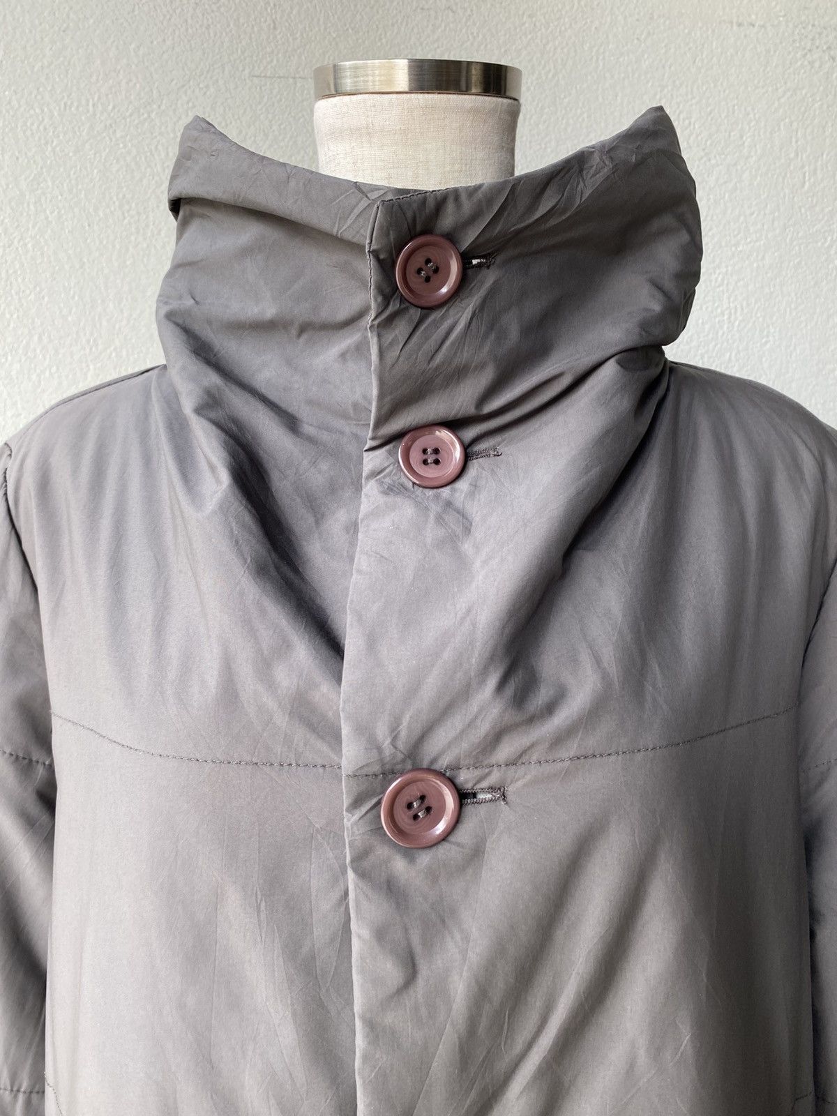 Issey Miyake Plantation Dark grey long coat Size M / US 6-8 / IT 42-44 - 8 Thumbnail