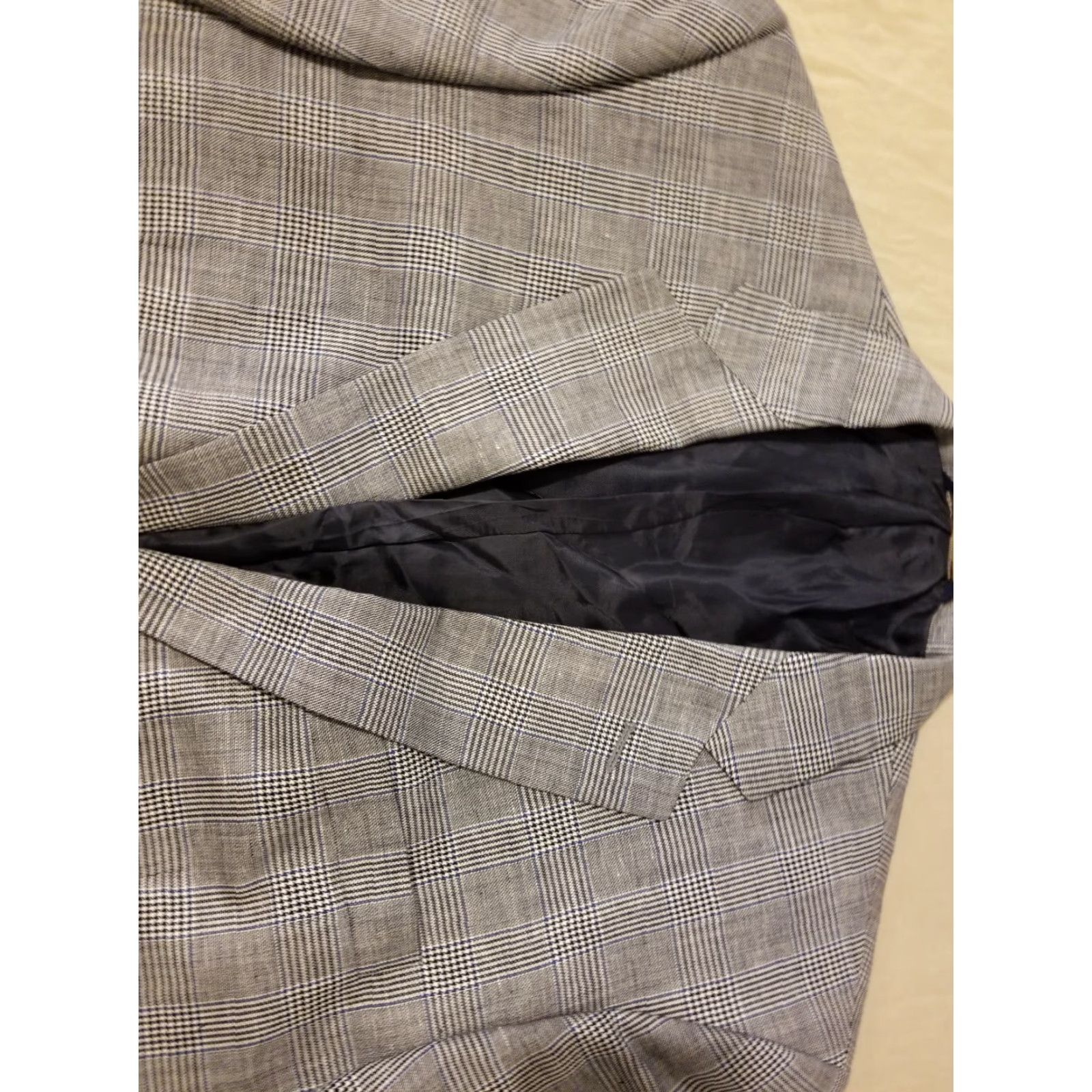 Brooks Brothers VINTAGE Brooks Brothers Blazer Mens 42R Wool Linen Gray 3-in-1 Jacket Blazer Size 42R - 2 Thumbnail