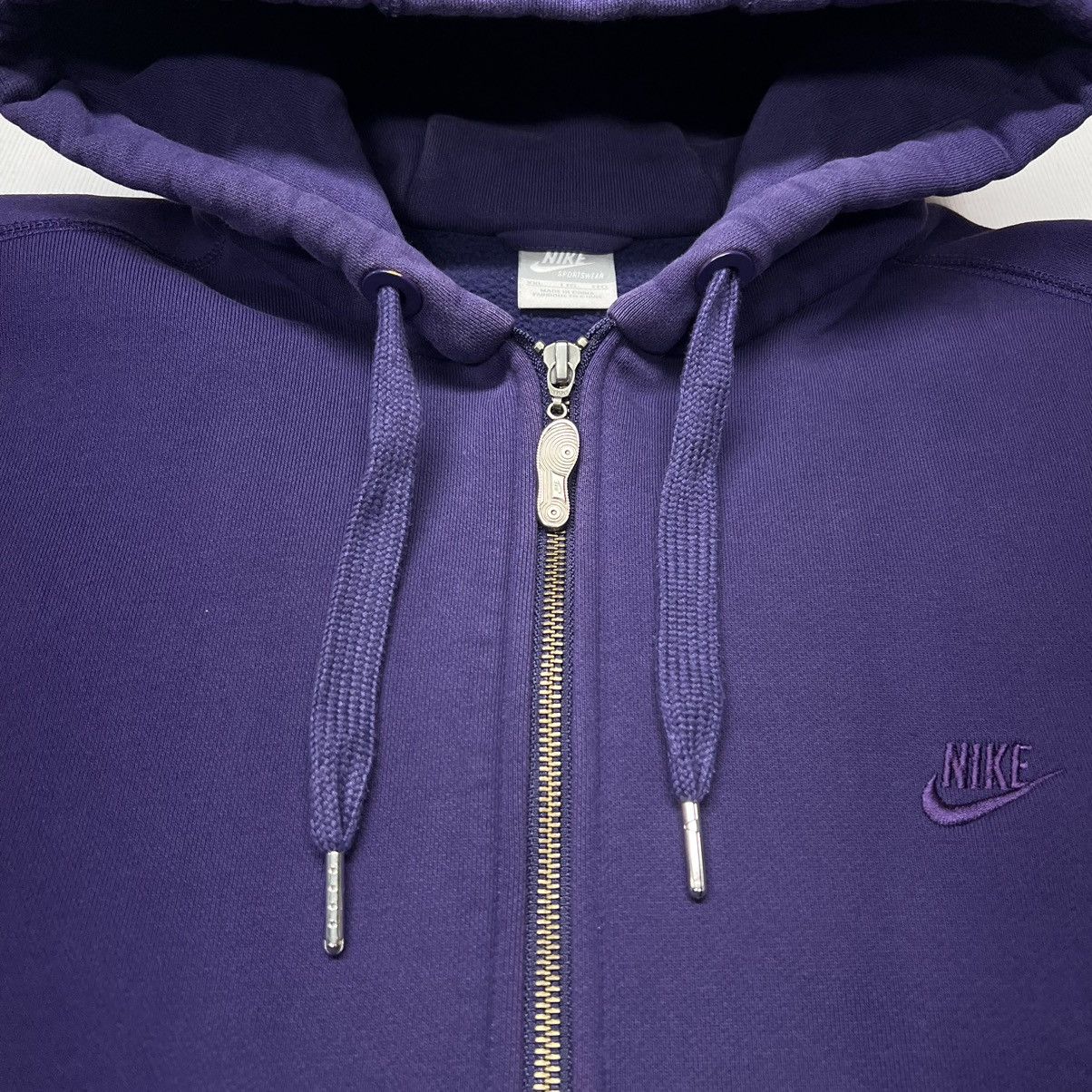 Nike × Vintage VTG Nike Hoodie Sweatshirt Purple Full Zip AF1 Anniversary Size US XXL / EU 58 / 5 - 5 Thumbnail