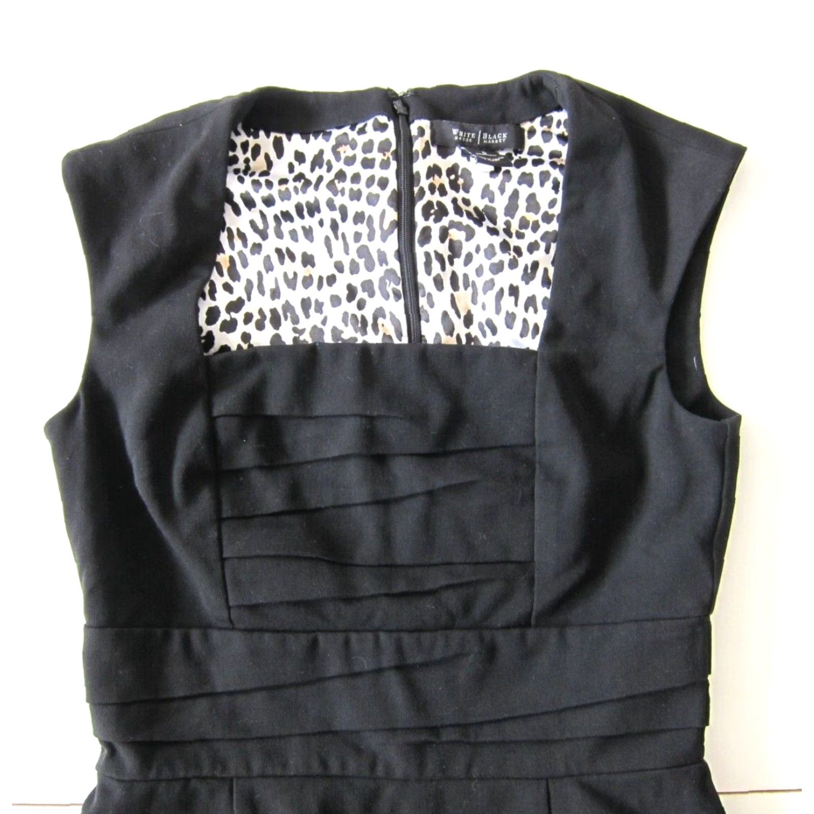 White House Black Market VINTAGE White House Black Market Little Black Cap Sleeve Ruched Sheath Dress Size 0 Size XS / US 0-2 / IT 36-38 - 3 Thumbnail