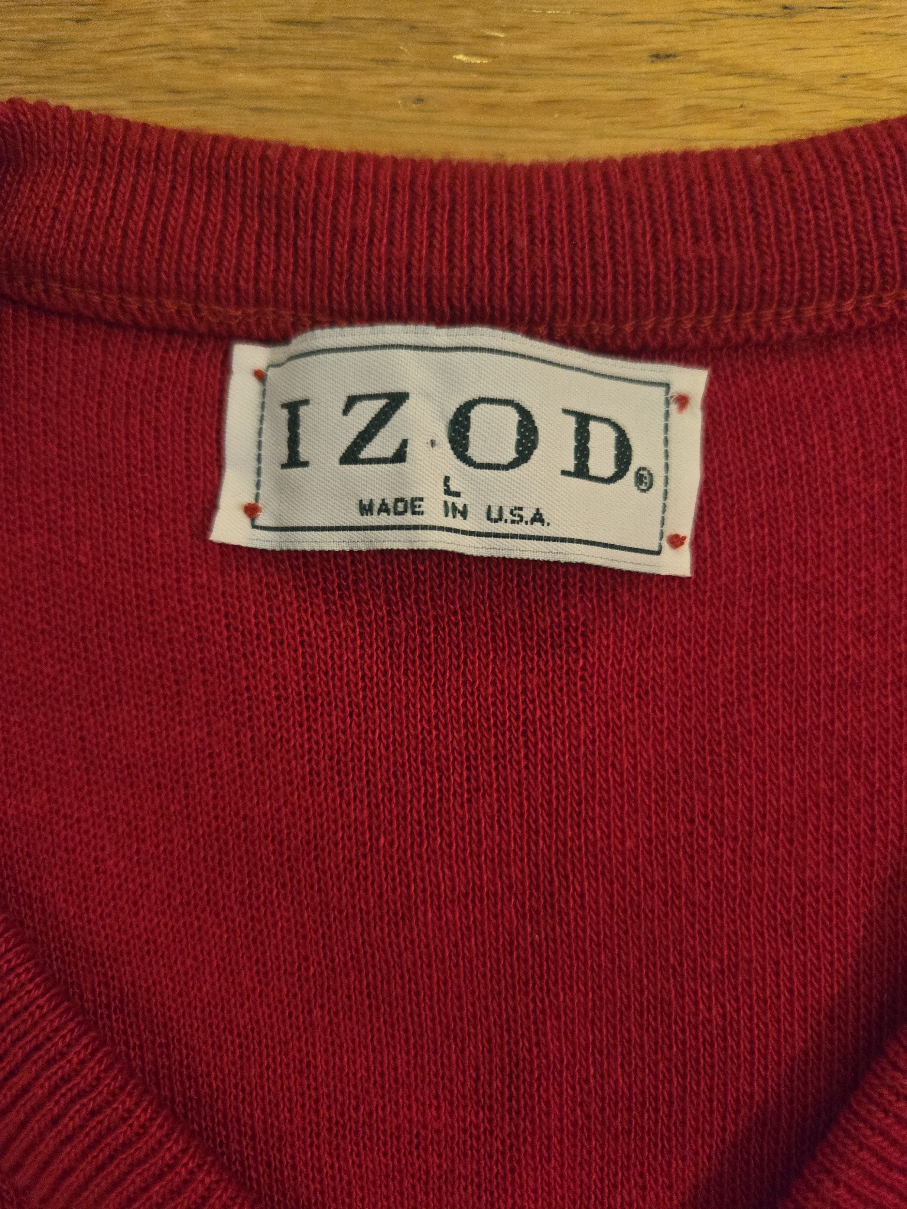 Izod Vintage Izod Sweater Vest Made in USA Size US L / EU 52-54 / 3 - 3 Thumbnail