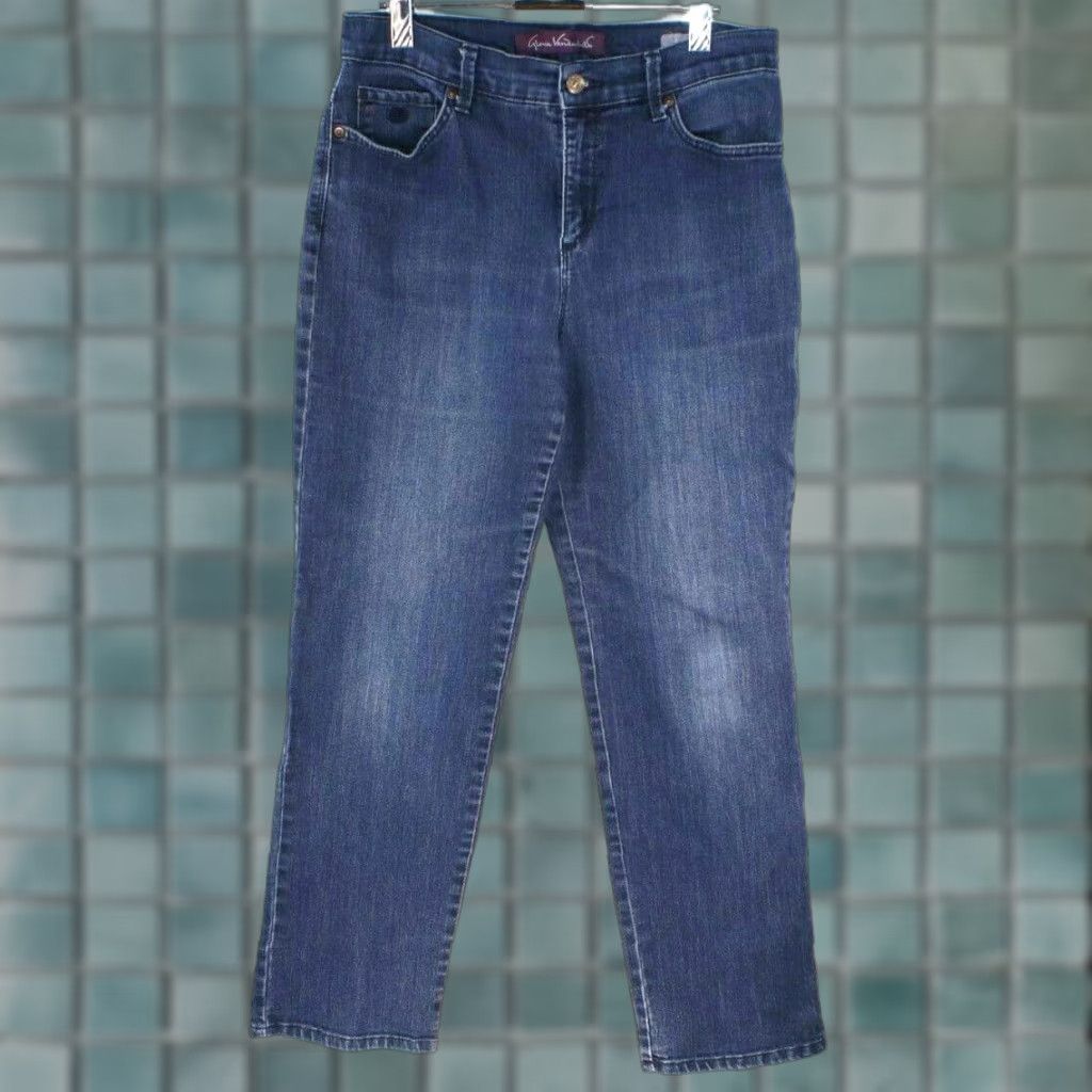 Gloria Vanderbilt VINTAGE Gloria Vanderbilt Amanda Jeans Boot Cut Wide Leg Missy 6S 30X25 Blue Womens Jeans 90s Theme Mens/Womens Size 30" / US 8 / IT 44 - 1 Thumbnail