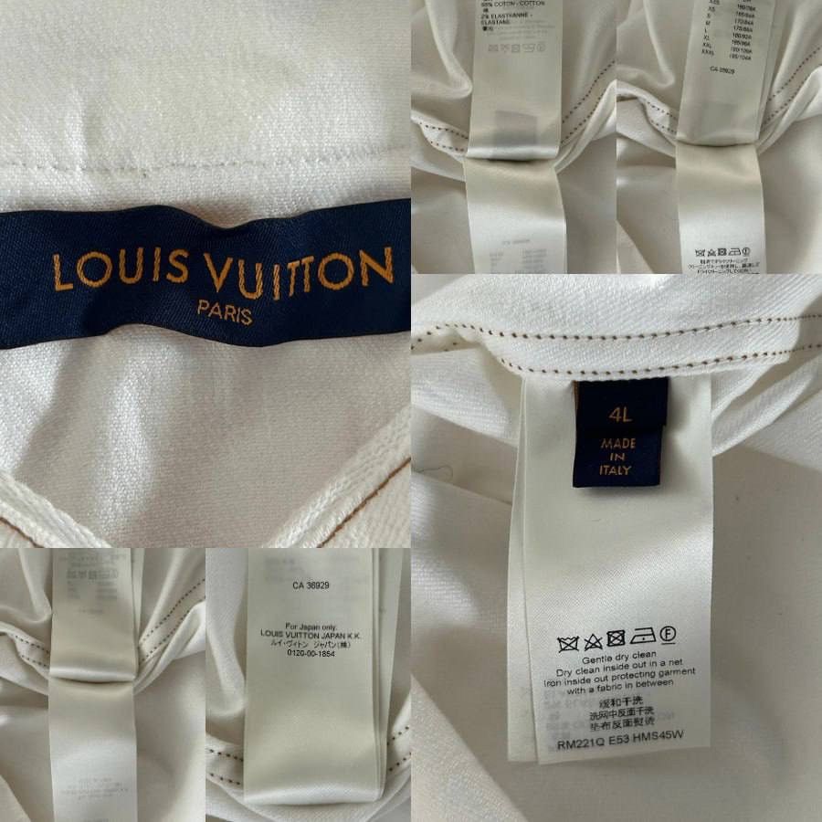 Louis Vuitton LOUIS VUITTON WHITE MONOGRAM BASEBALL JERSEY Size US XXL / EU 58 / 5 - 3 Thumbnail