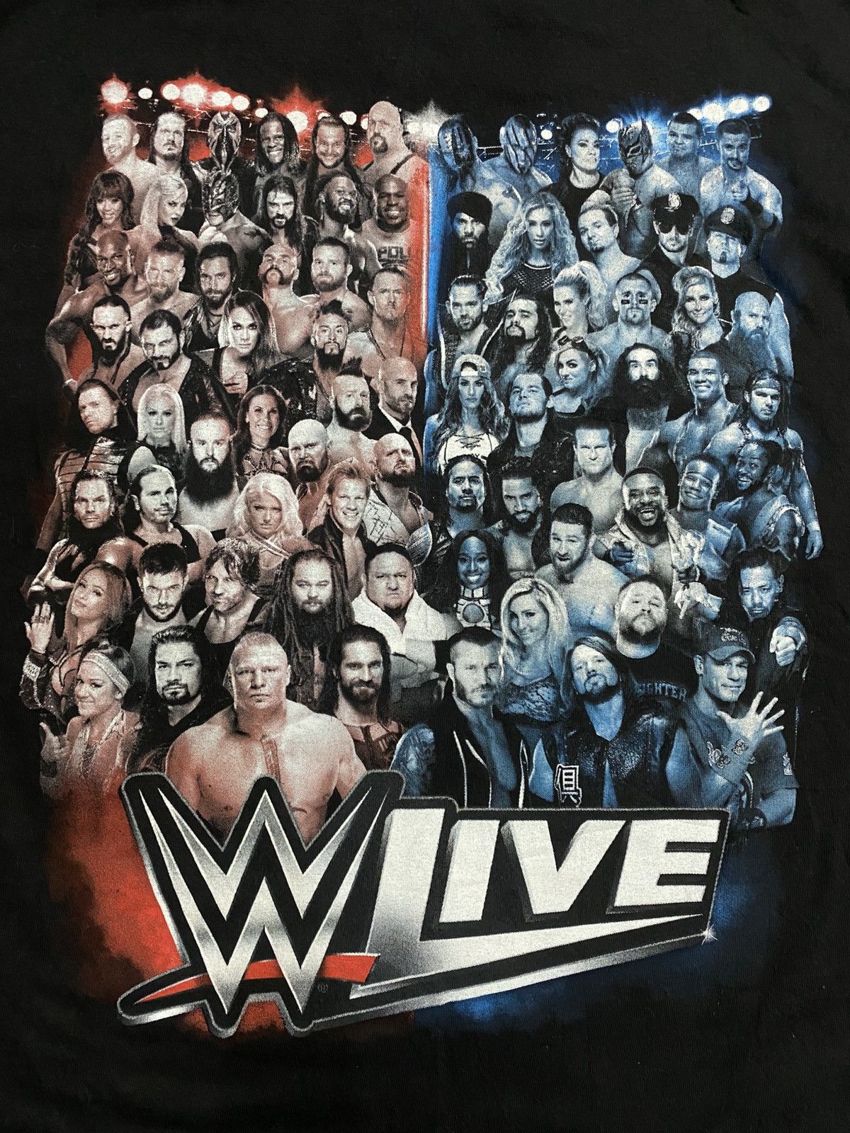 Travis Scott × WWE Vintage WWE TOUR FULL CHARACTER 2017 wwf wrestling tee y2k Size US M / EU 48-50 / 2 - 2 Thumbnail