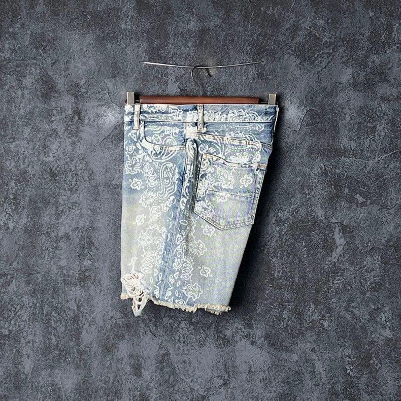 Amiri Amiri Blue cotton denim shorts Size US 30 / EU 46 - 7 Thumbnail