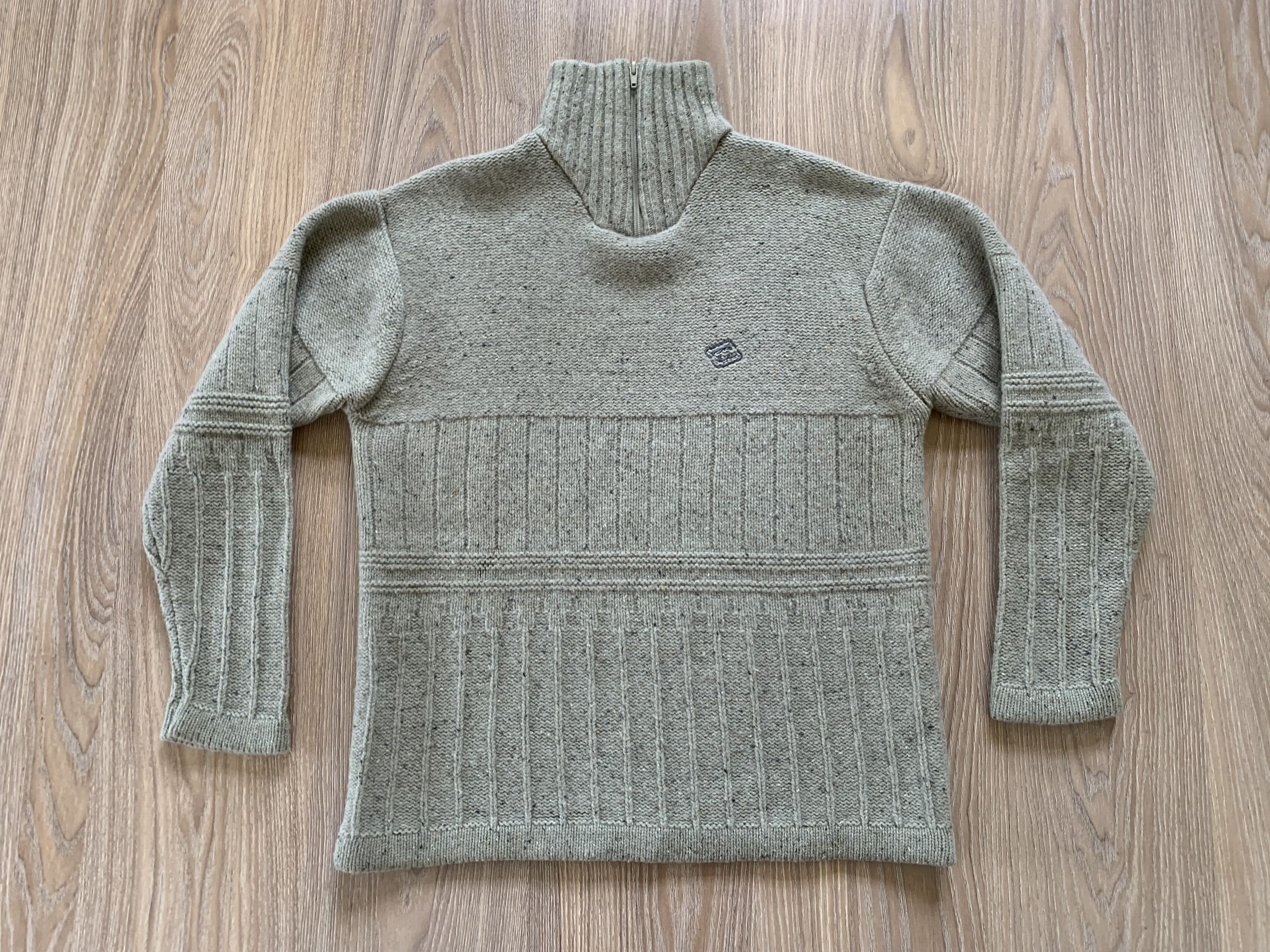 Billabong × Vintage Billabong Vintage Heavy Knit Wool Sweater Size US L / EU 52-54 / 3 - 2 Thumbnail
