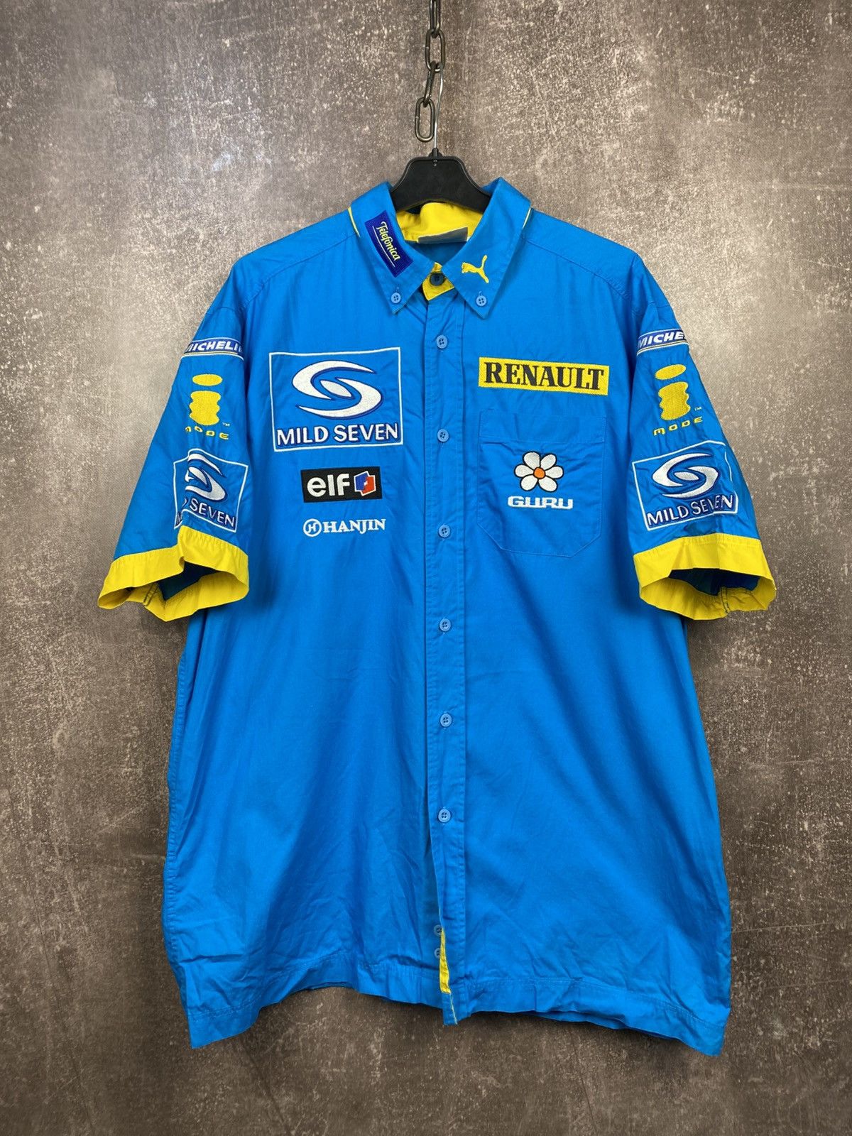 Puma Vintage Puma Renault Button Ups Shirt Racing Big Logo Y2K 90 Size US L / EU 52-54 / 3 - 1 Thumbnail