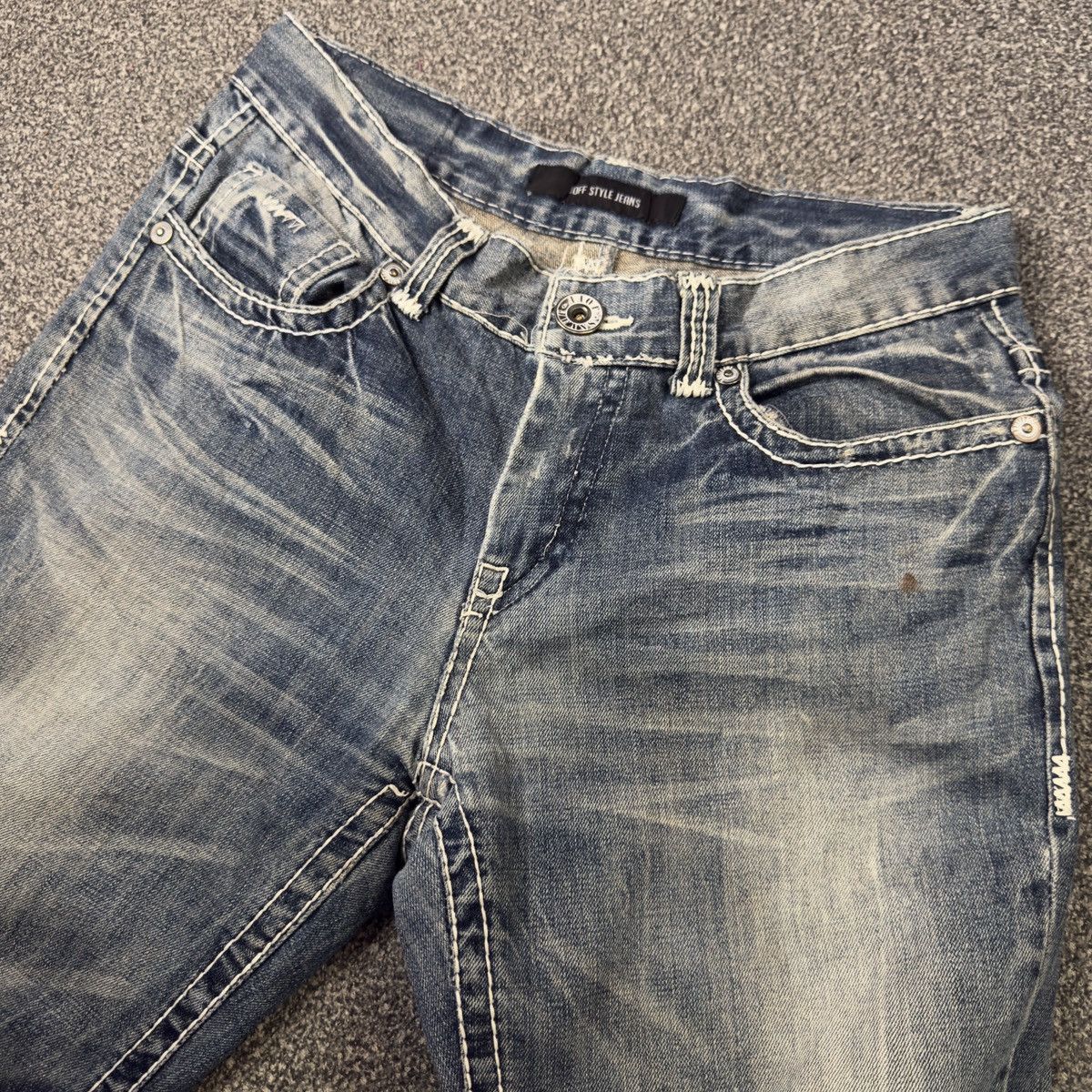 If Six Was Nine Y2K Distressed Boot Cut Joff Style Jeans Size US 35 - 4 Thumbnail