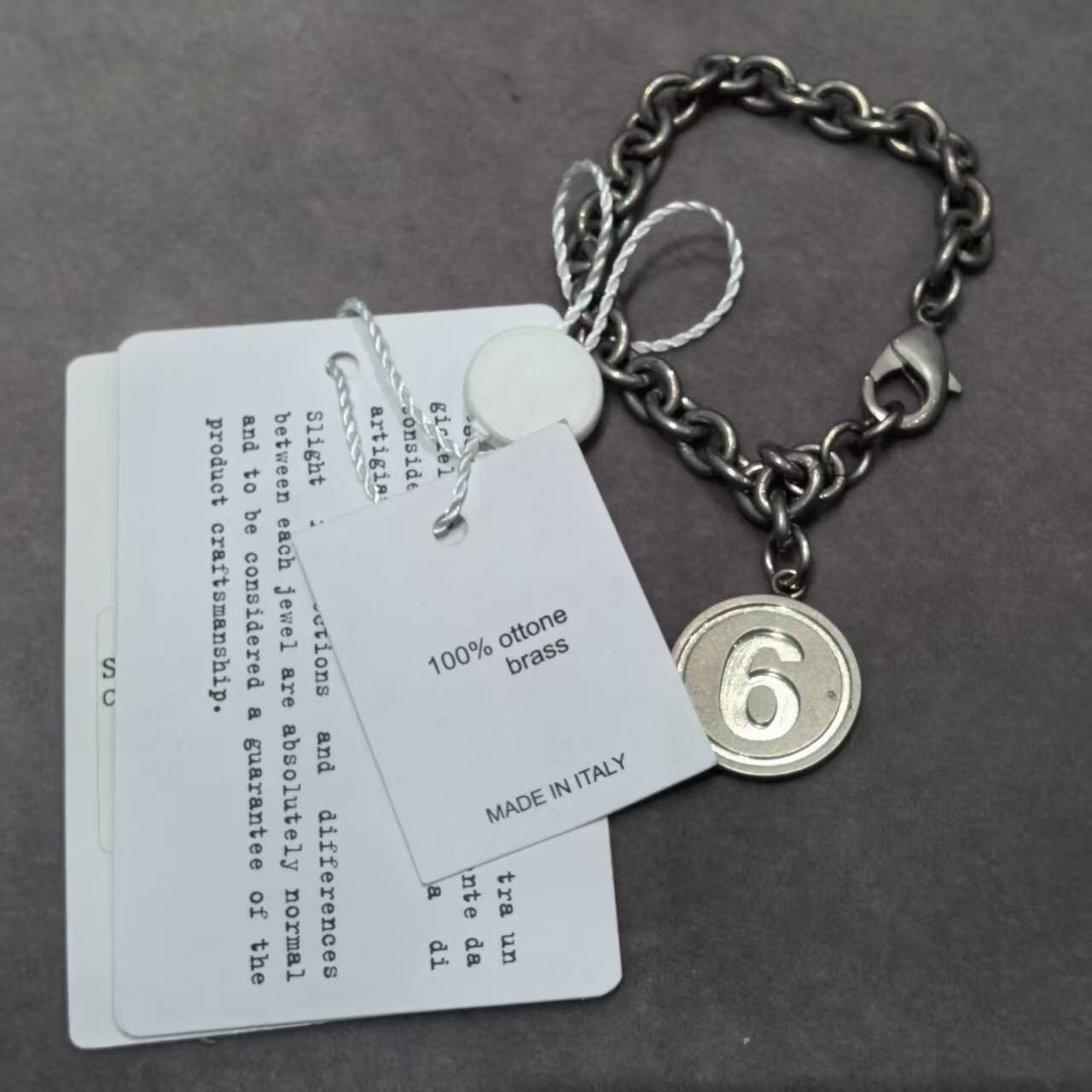 Maison Margiela New MM6 by Maison Margiela Silver Bracelet Unisex Size ONE SIZE - 4 Thumbnail