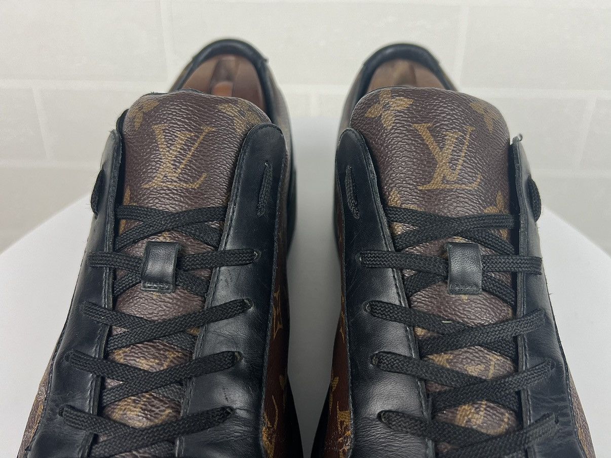 Louis Vuitton LOUIS VUITTON Sneakers Leather LV Monogram Canvas Logo Men’s Size US 11 / EU 44 - 11 Thumbnail