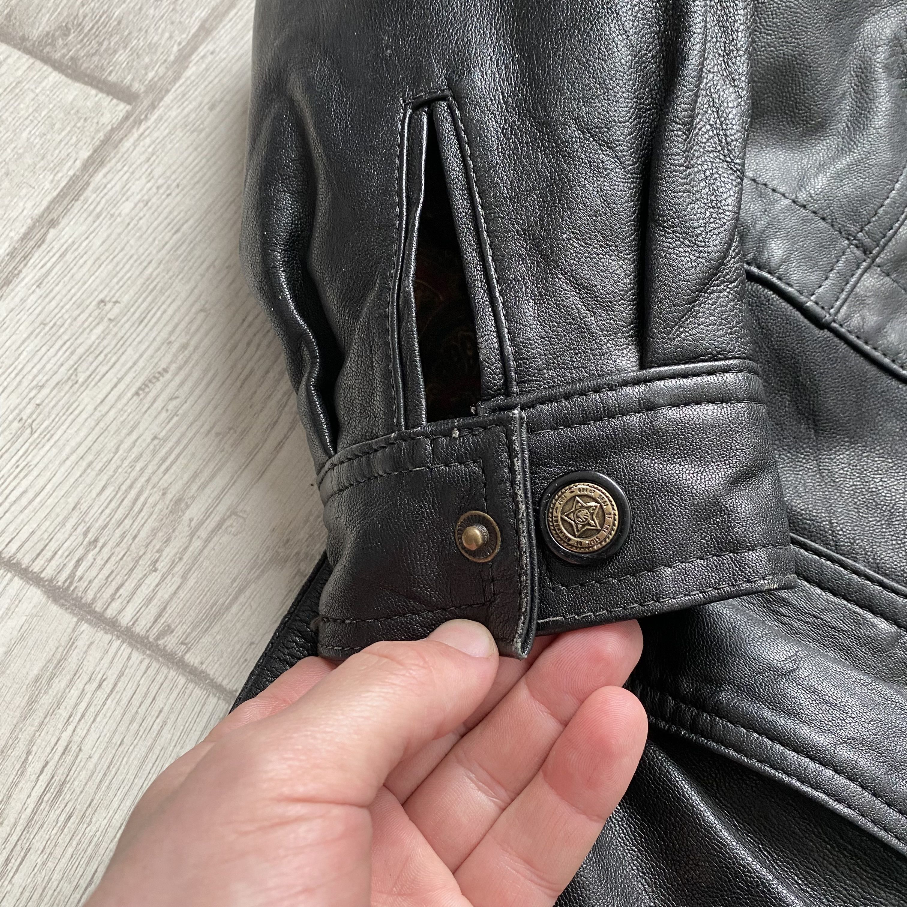 Genuine Leather Avantgarde Vintage 90s Genuine Leather Jacket Parka Coat Y2K Size US L / EU 52-54 / 3 - 5 Thumbnail