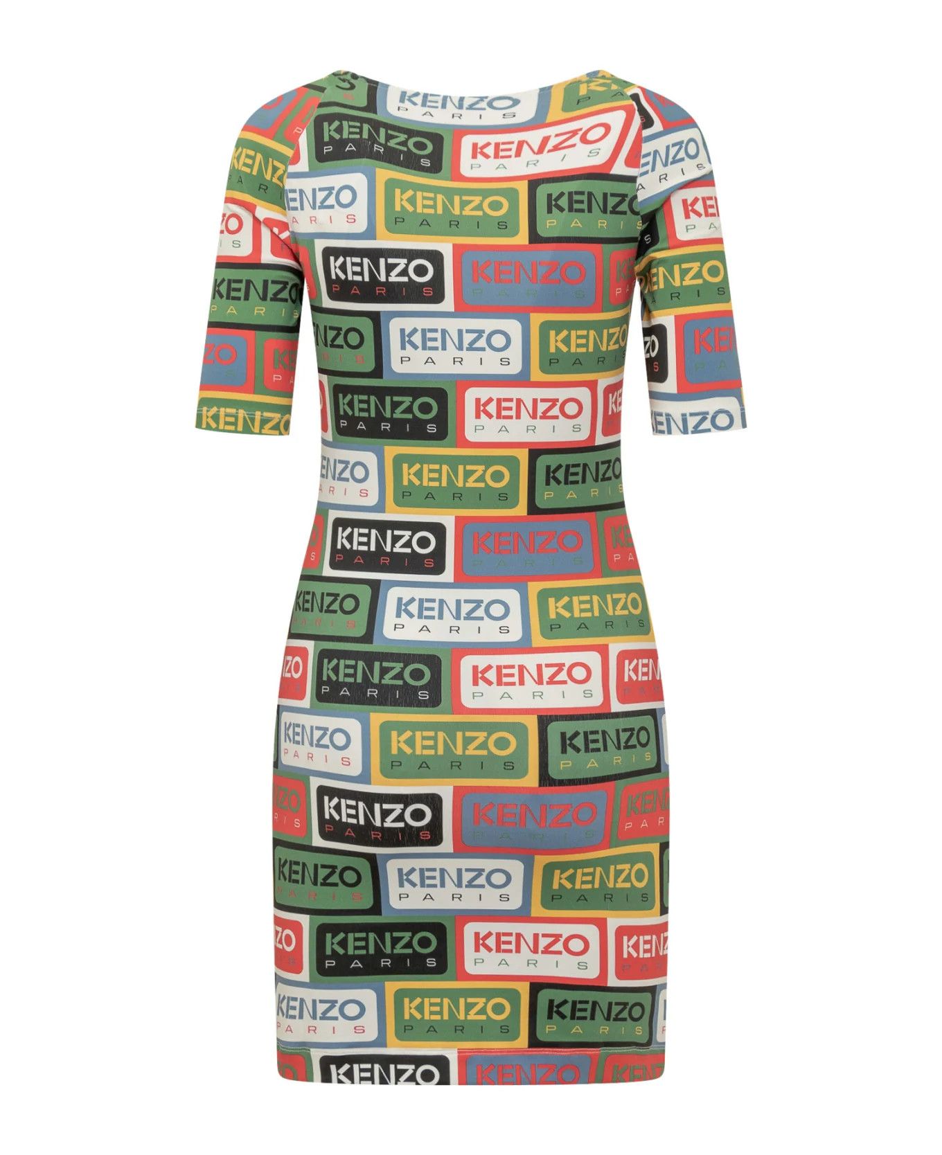 Kenzo o1y1025 Mini Dress in Multicolor Size S / US 4 / IT 40 - 2 Thumbnail