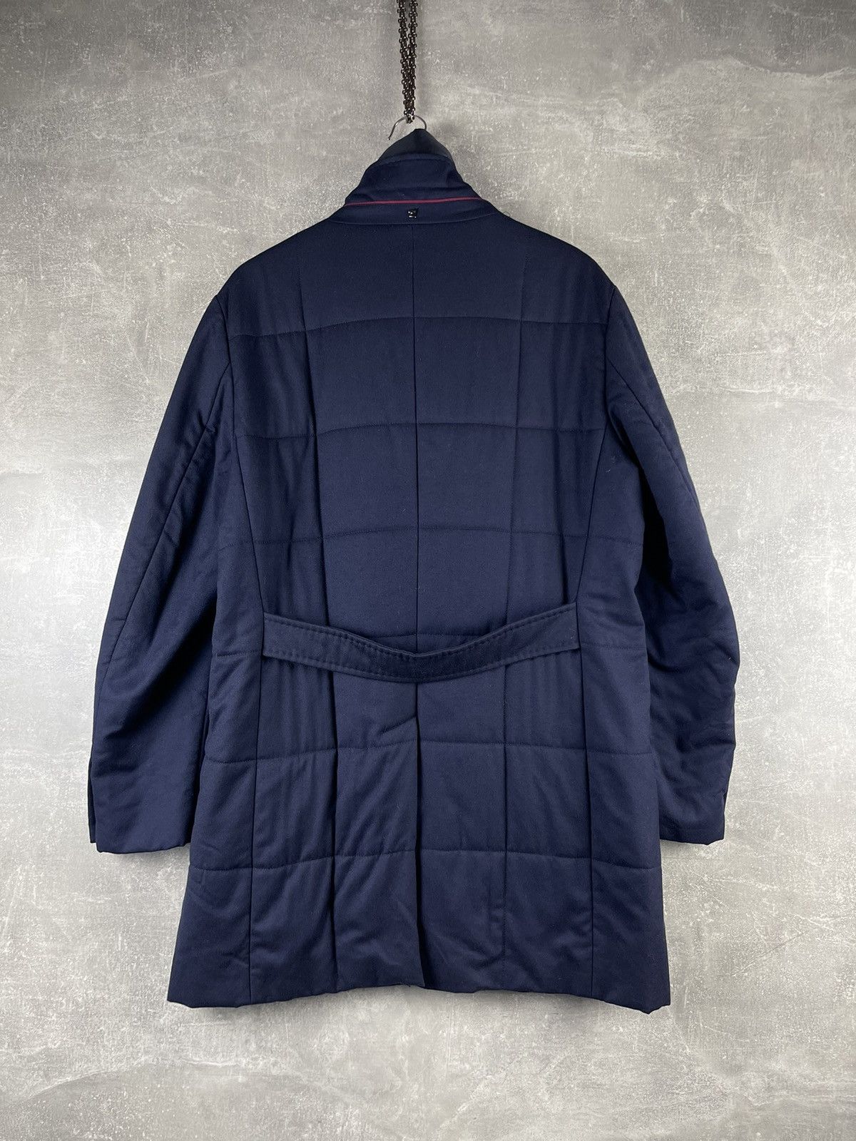 Montecore Montecore Luxury Navy Down Zip Button Quilted Coat Jacket Size US L / EU 52-54 / 3 - 6 Thumbnail