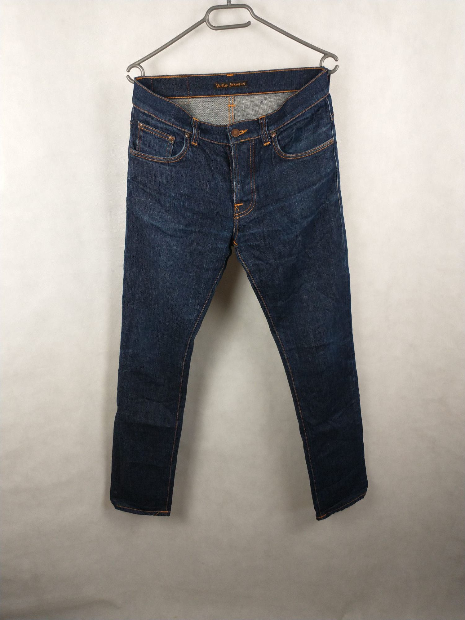 Nudie Jeans Nudie Jeans Grim Tim Dry Open Navy Size W31 L32 Mens Size US 31 - 2 Thumbnail