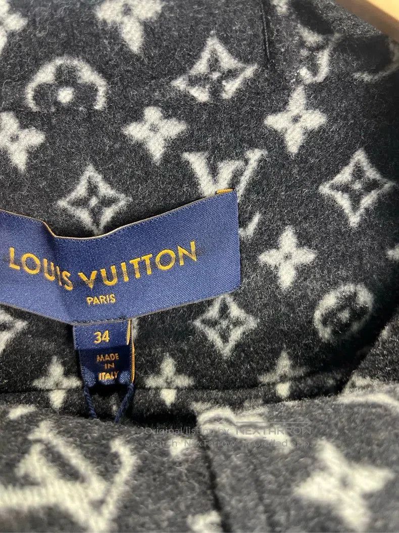 Louis Vuitton LV Black Logo Wool Coat 34. Size US XS / EU 42 / 0 - 4 Thumbnail