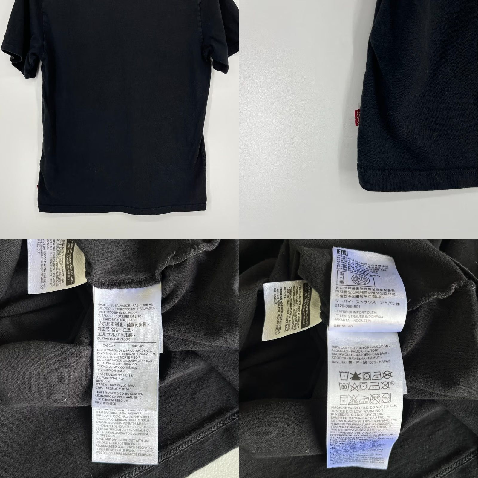 Levi's Levi's T-Shirt Men's M Black Camouflage Logo Short Sleeve Crew Neck Cotton Size US M / EU 48-50 / 2 - 8 Thumbnail