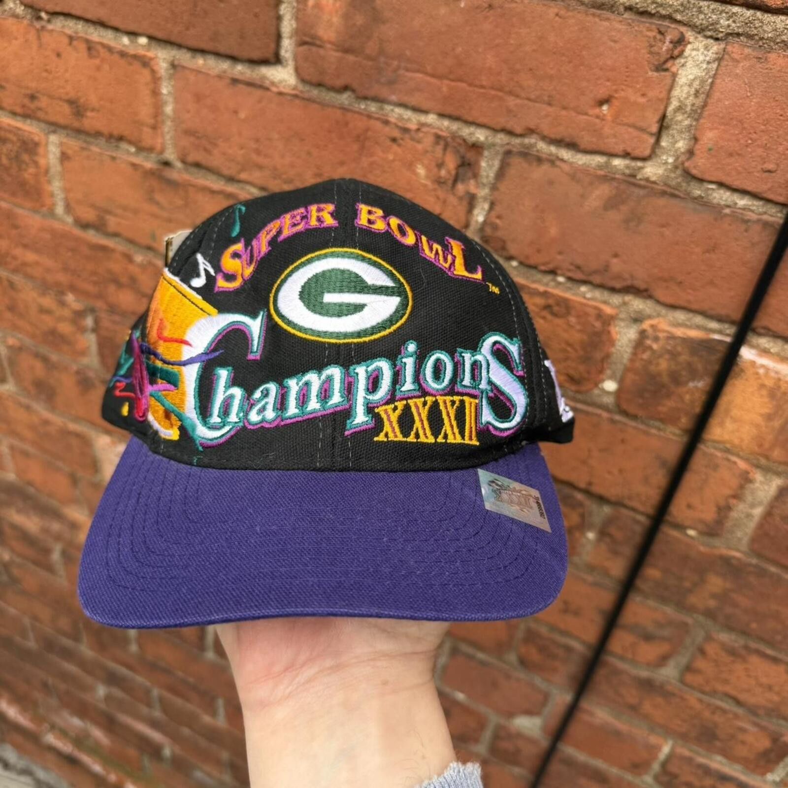 vintage Green Bay Packer Super Bowl XXXI champions hat 90s