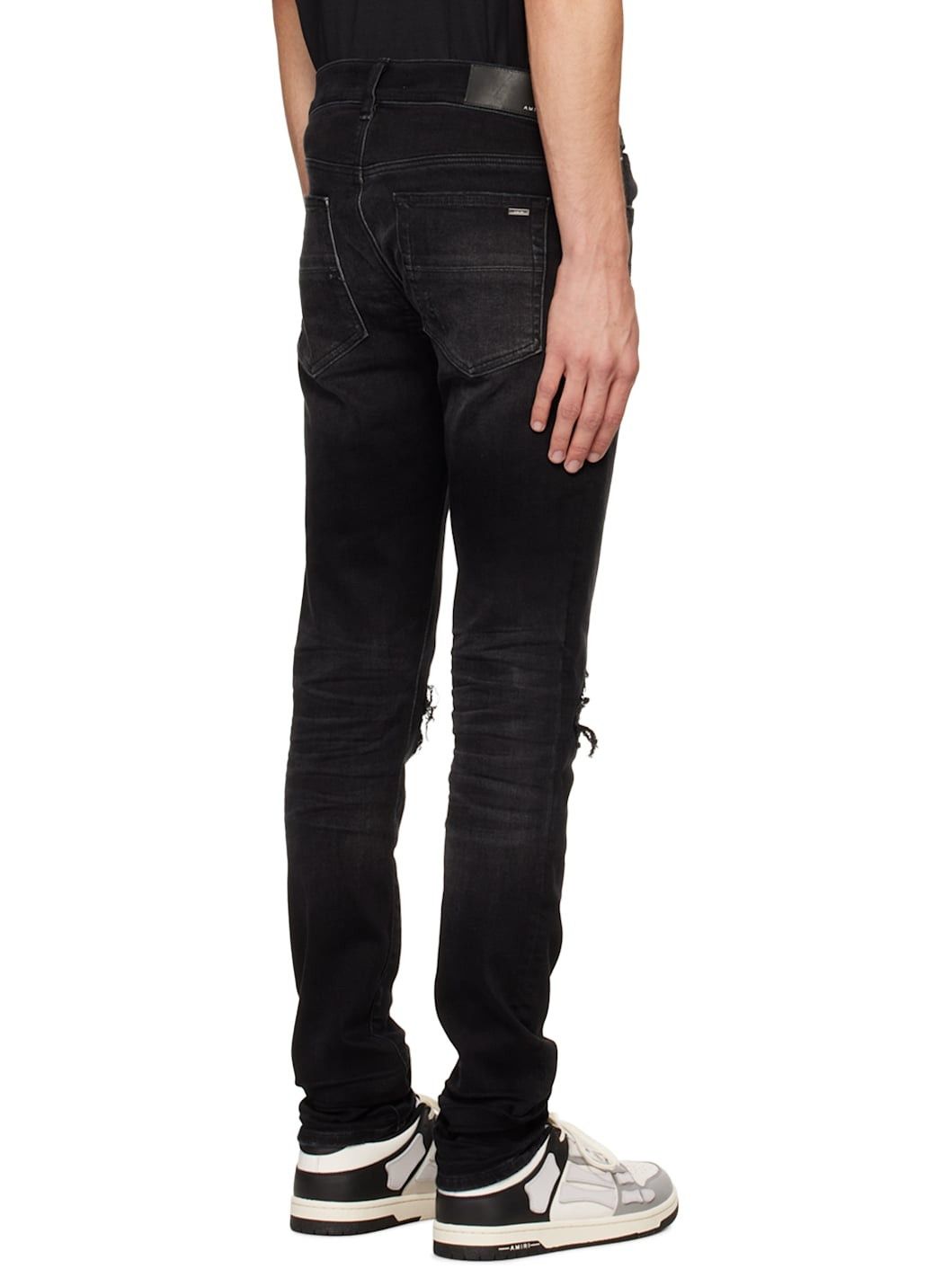 Amiri o1s1wg110925 MX1 Bandana Jacquard Jeans in Black Size US 34 / EU 50 - 3 Thumbnail