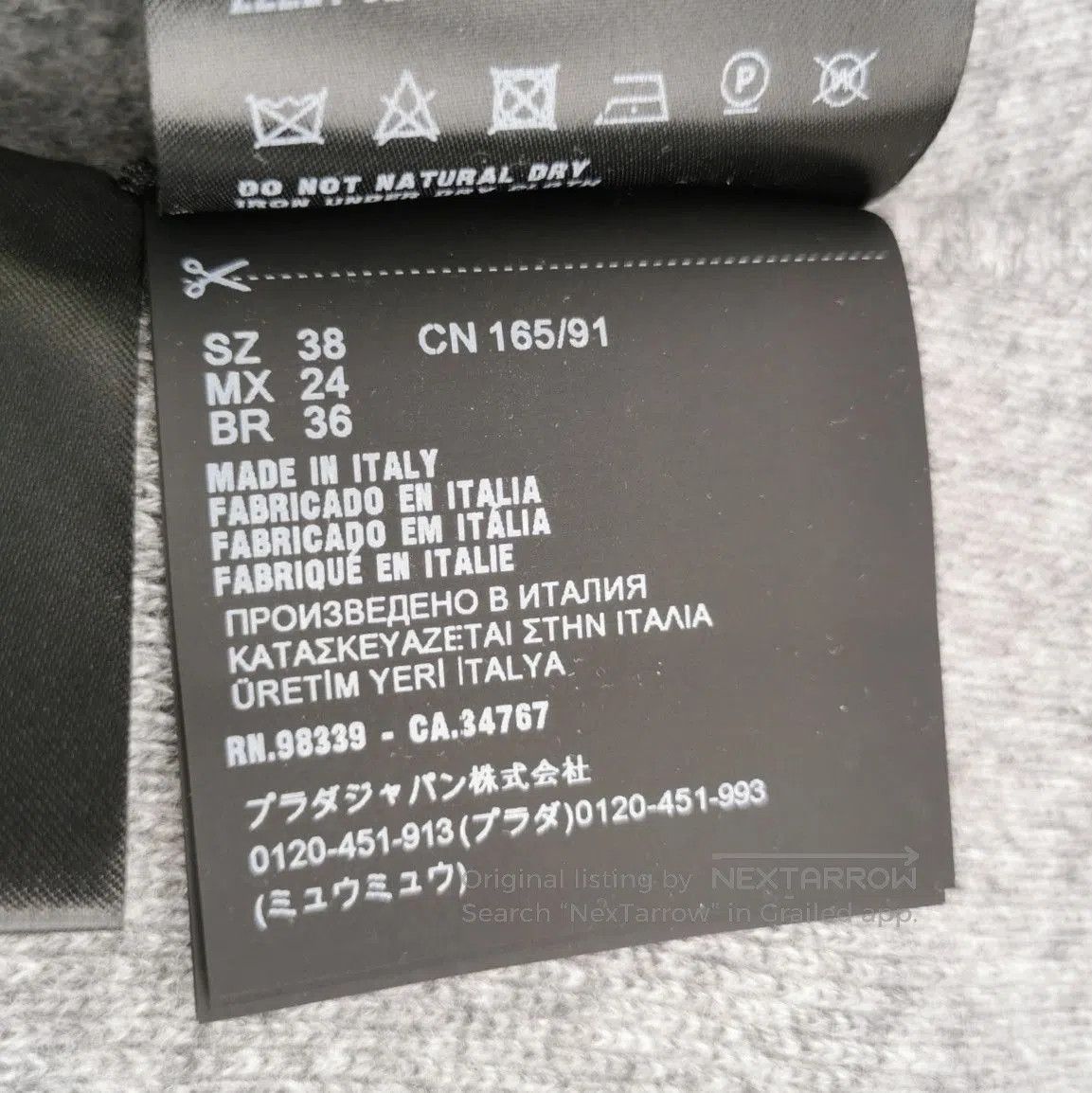 Prada Prada Gray Cashmere Pants for Women . Size 37" - 6 Thumbnail