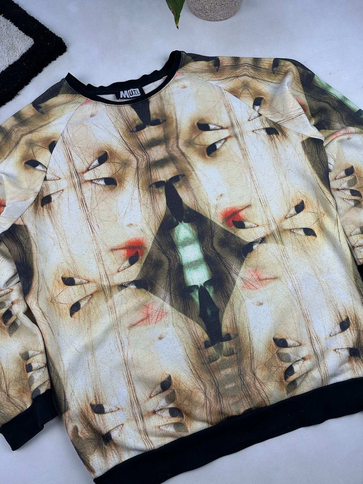 Designer Acid art sweatshirt pour hommes Size US M / EU 48-50 / 2 - 8 Thumbnail