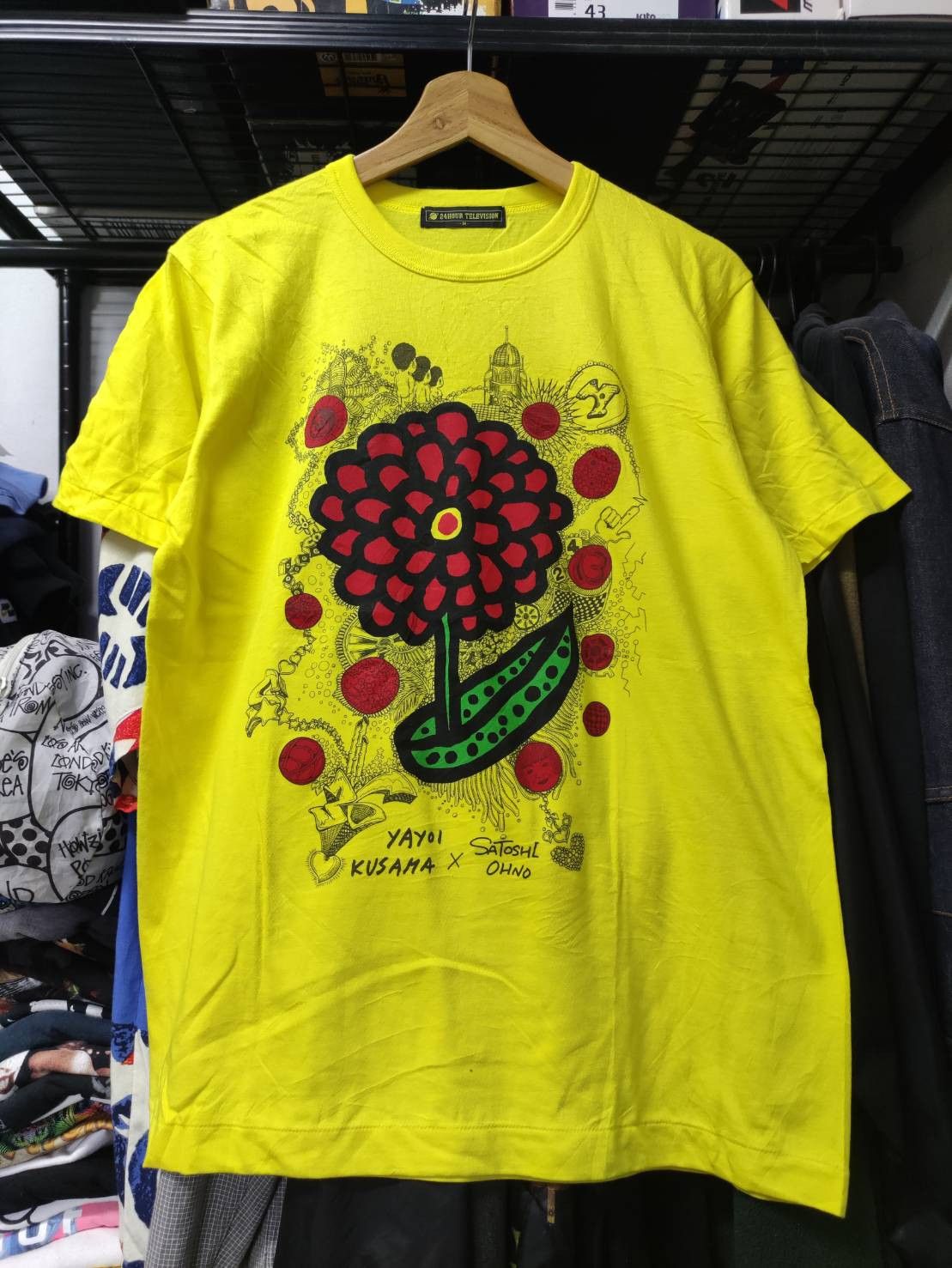 Japanese Brand Yayoi Kusama X Satoshi Ohno By 24Hrs TV T-Shirt Size US M / EU 48-50 / 2 - 1 Thumbnail