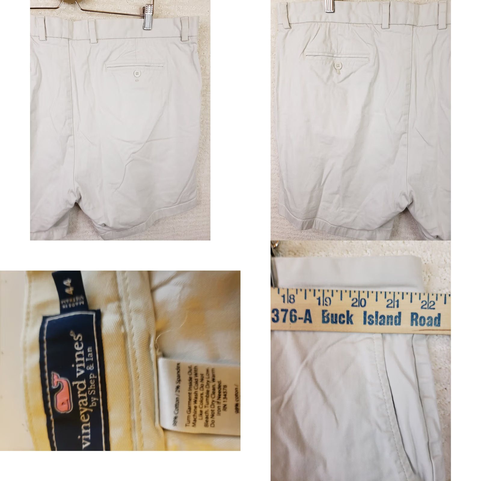 Vineyard Vines Vineyard Vines Breaker Shorts Mens 44x7 Beige STONE Chino BIG&TALL - Preppy Casual Size Size US 44 / EU 60 - 8 Thumbnail