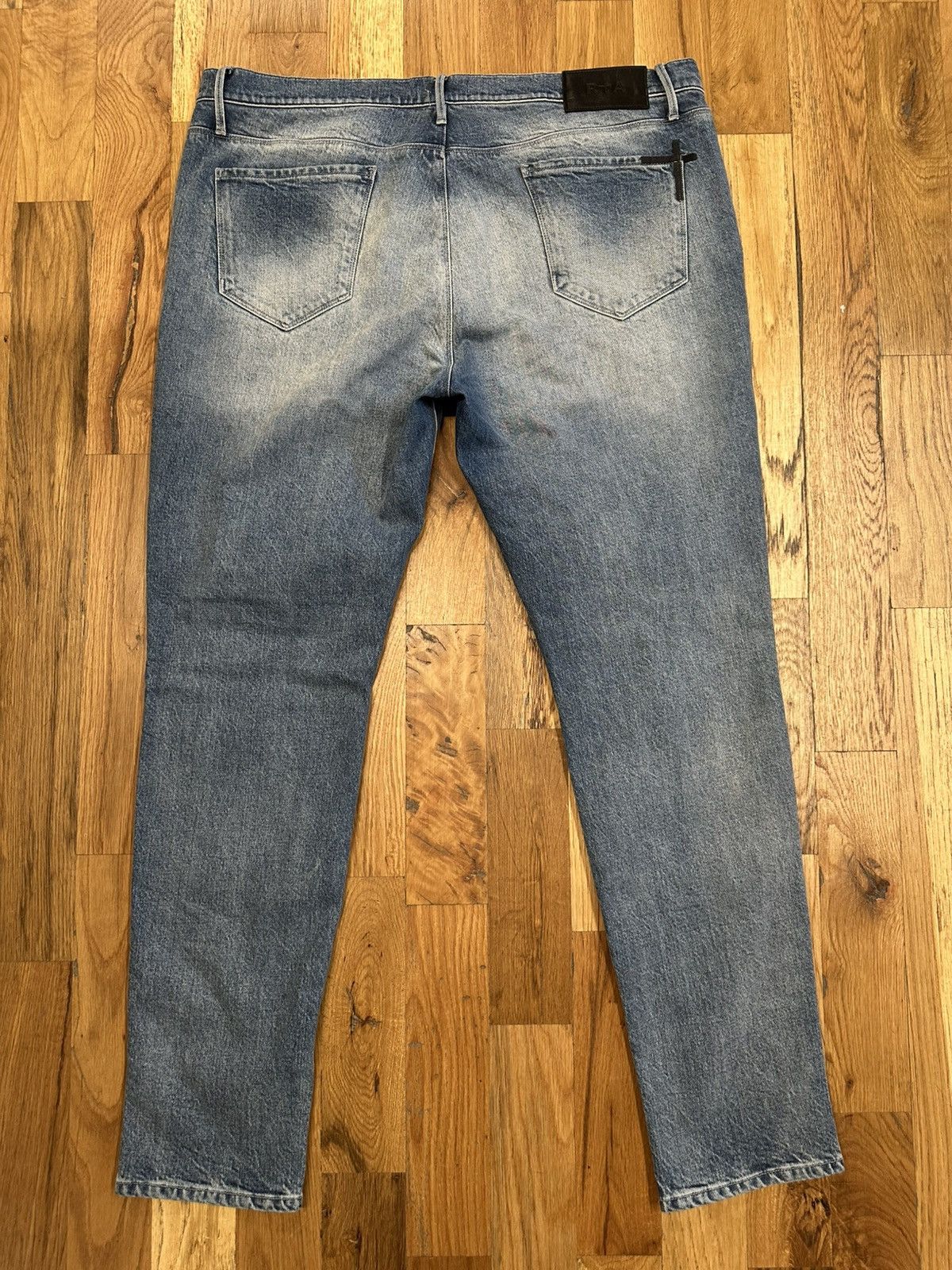 Rta RTA White Spell Blue Denim Jeans Size 40 Size US 40 / EU 56 - 2 Thumbnail