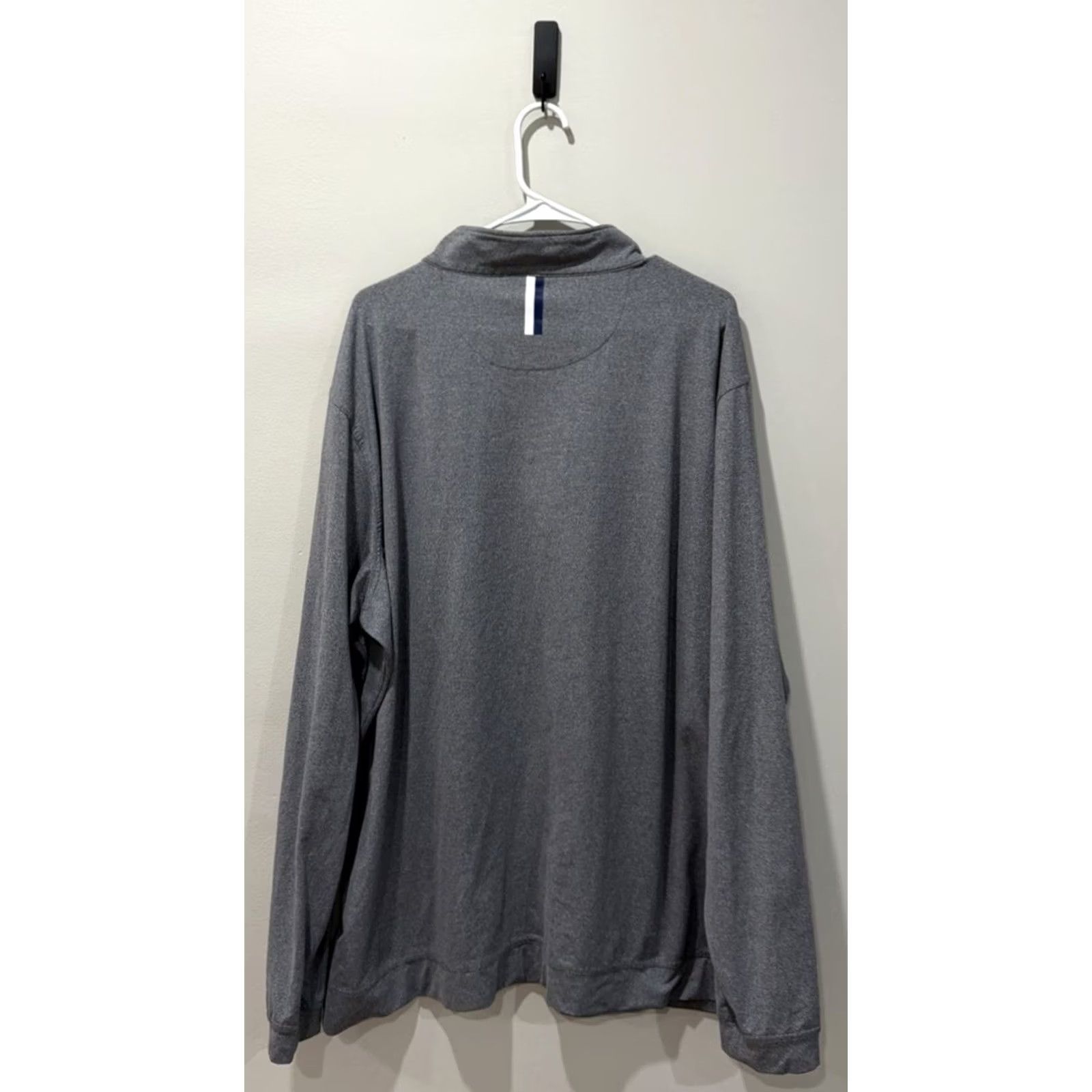 Vintage Rhoback Pullover Mens 3XL Gray Quarter Zip Long Sleeve Performance Stretch Shirt Size US XXL / EU 58 / 5 - 2 Thumbnail