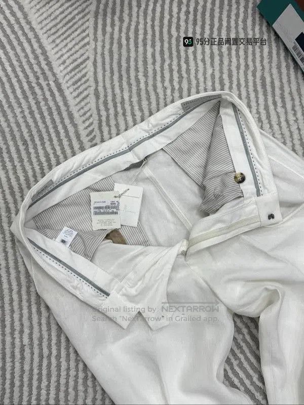 Brunello Cucinelli Brunello Cucinelli SS23 Men's White Casual Pants. Size US 30 / EU 46 - 2 Thumbnail