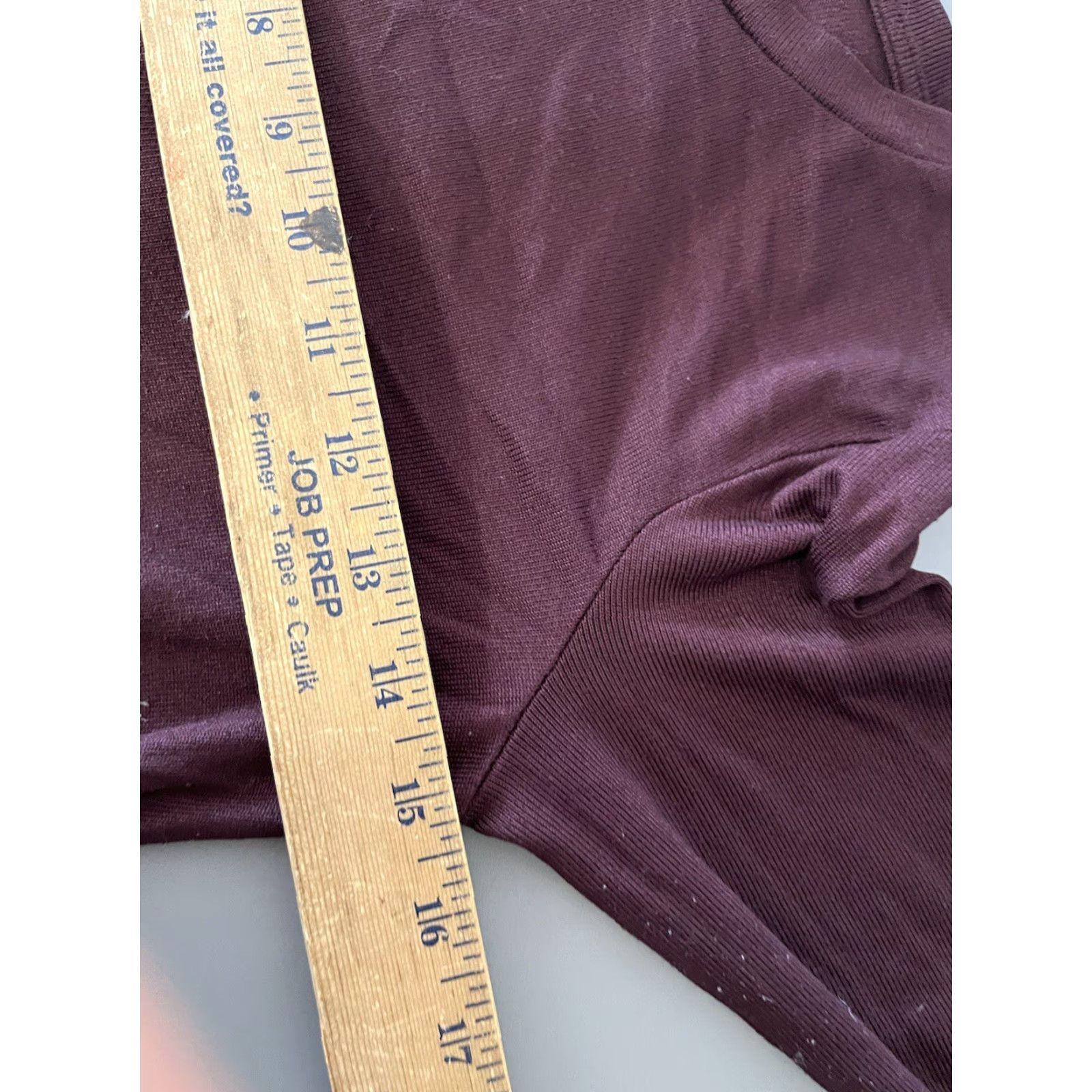 American Eagle Outfitters AMERICAN EAGLE Maroon Crew Neck Long Sleeve T-Shirt Women XS Red Basic Size XS / US 0-2 / IT 36-38 - 5 Thumbnail