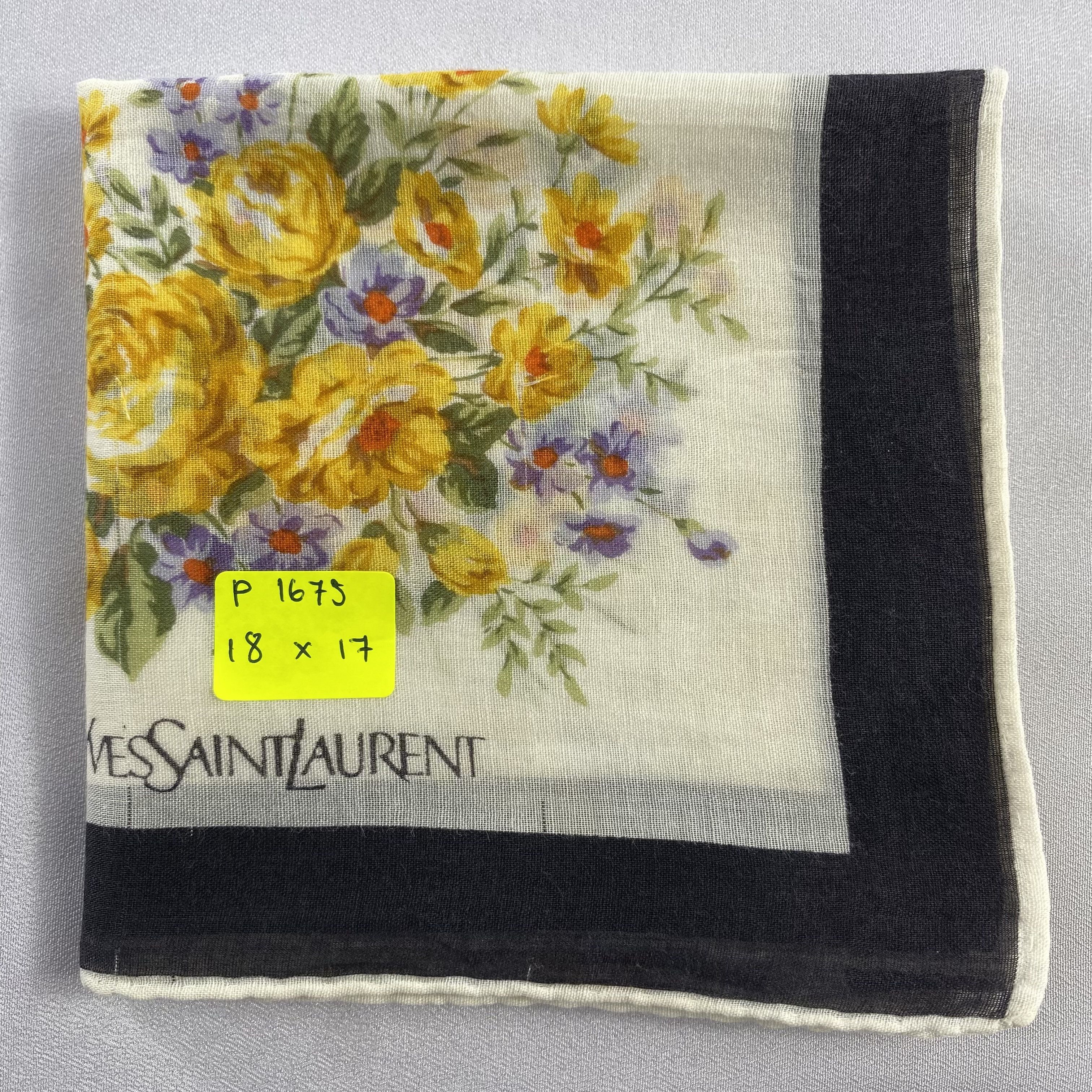 Vintage Yves Saint Laurent Bandana/ Handkerchief / Neckerchief-P1675 Size ONE SIZE - 5 Thumbnail