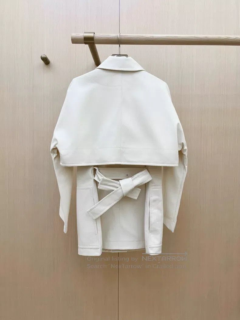 Hermes Hermes White denim jacket Size XS / US 0-2 / IT 36-38 - 2 Thumbnail