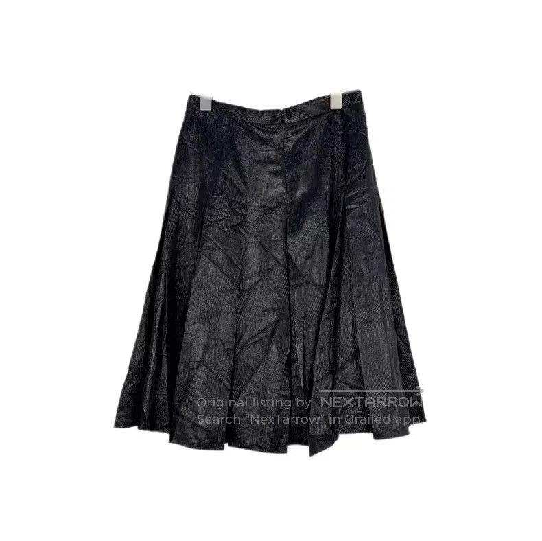 Dior Dior Black shiny skirt Size 25" / US 0 / IT 36 - 2 Thumbnail