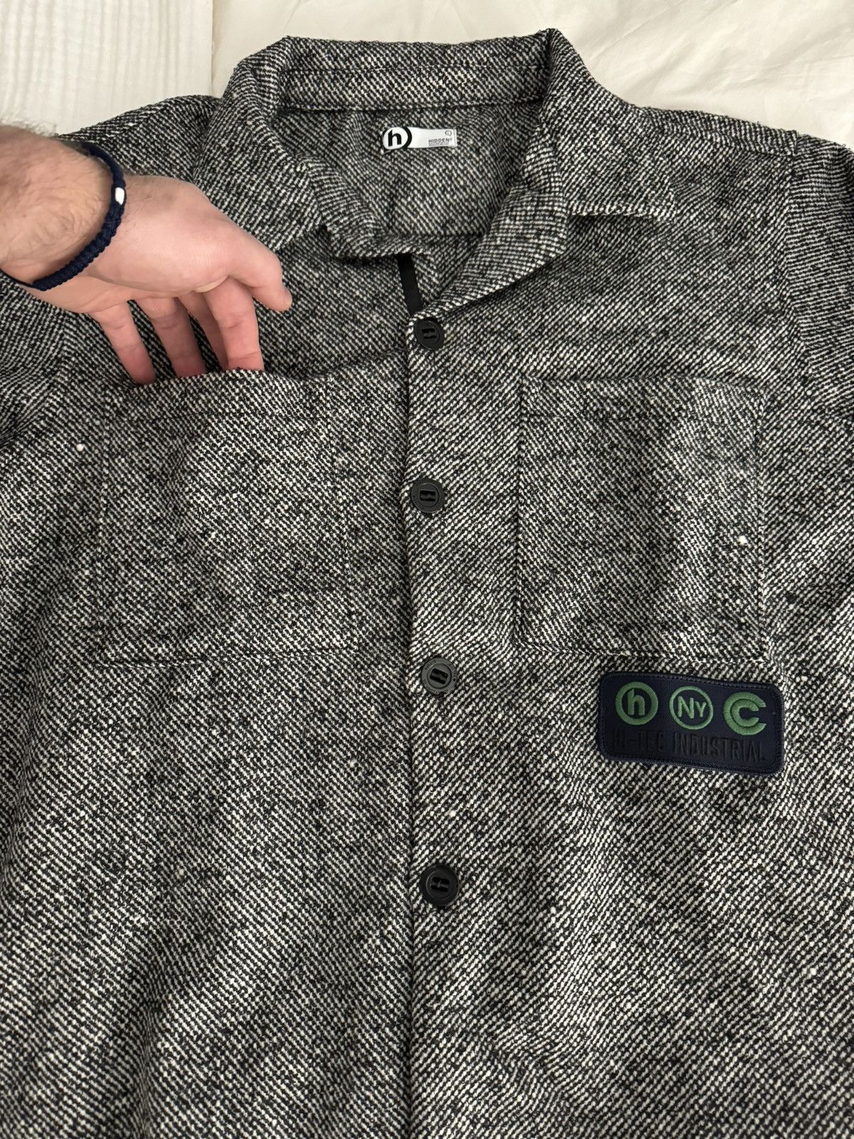HIDDEN HIDDEN NY 2 Pocket Overshirt (Size Large) Size US L / EU 52-54 / 3 - 7 Thumbnail