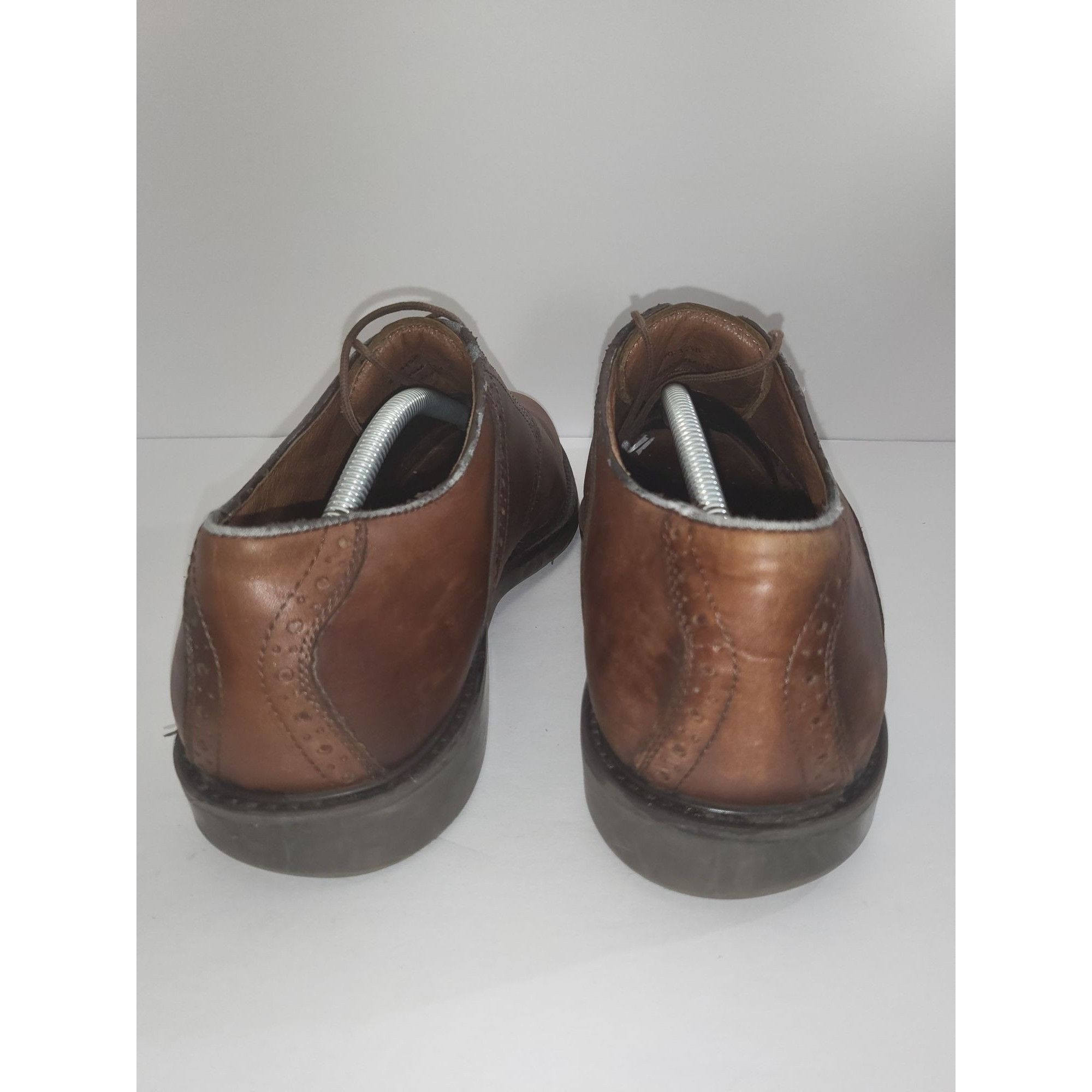 Johnston & Murphy Johnston And Murphy Oxford Shoes Men Sz 12 Brown Leather Lac Size US 12 / EU 45 - 4 Thumbnail