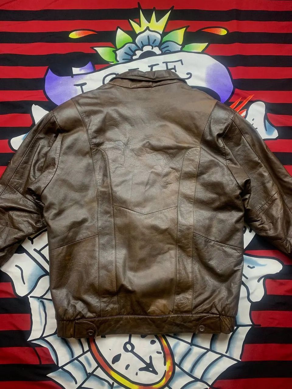 Other Vintage Korean leather flight bomber jacket Size 40(XL) Size M / US 6-8 / IT 42-44 - 4 Thumbnail