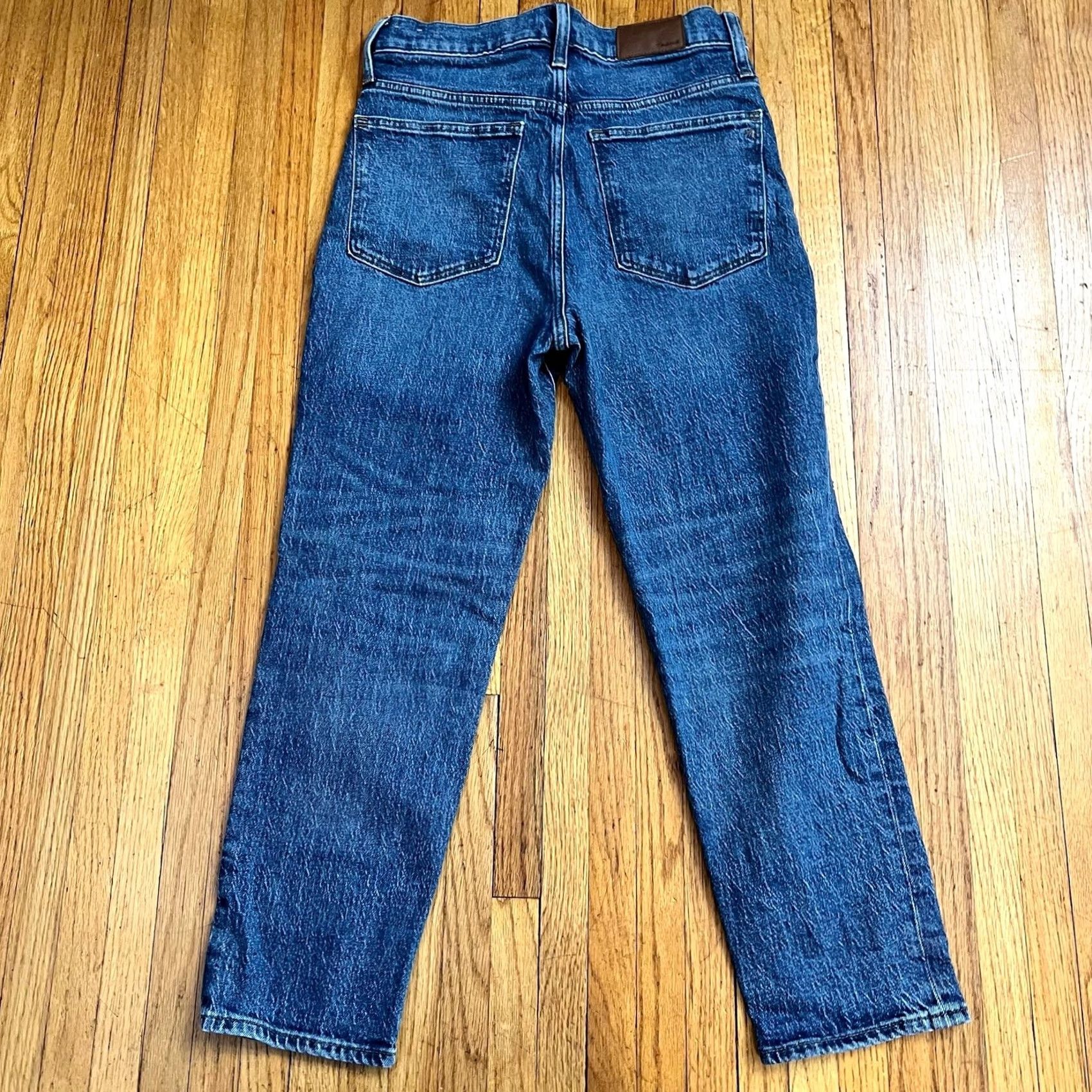 Madewell Madewell Jeans Womens 28 Regular Blue Classic Straight High Rise Whisker Crop Womens) Size 28" / US 6 / IT 42 - 3 Thumbnail
