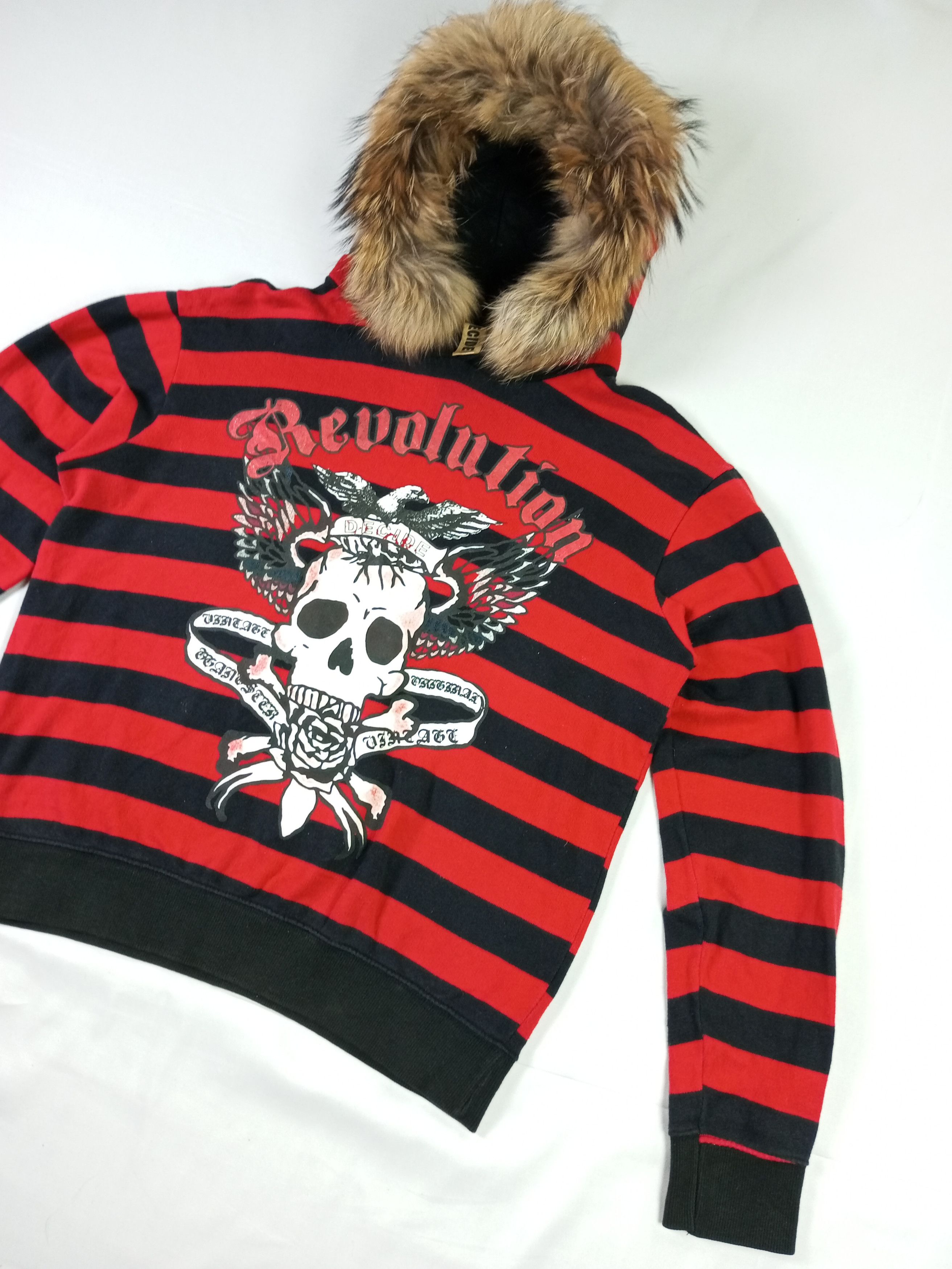 If Six Was Nine Decide Revolution fur hoodie poem punk grunge style Size US M / EU 48-50 / 2 - 5 Thumbnail